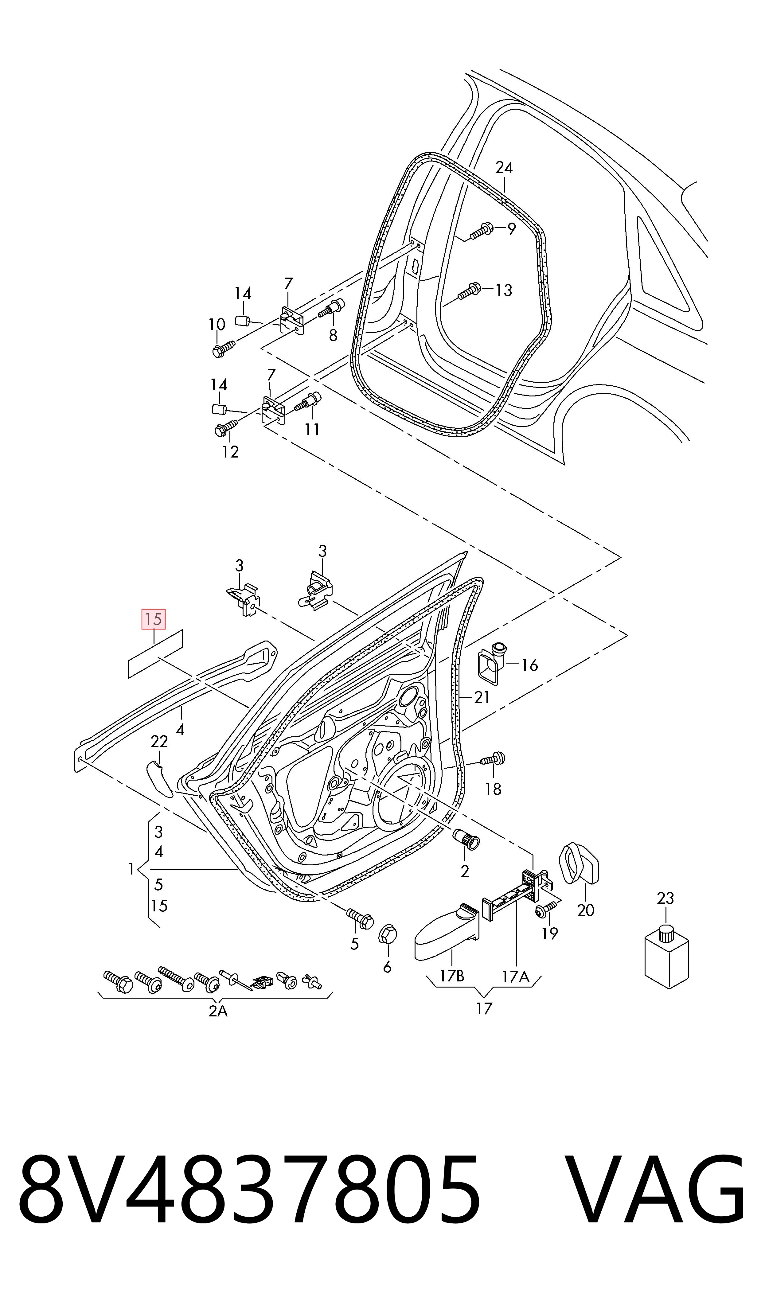  VAG 8V4837805 ціна, від 31.04 USD