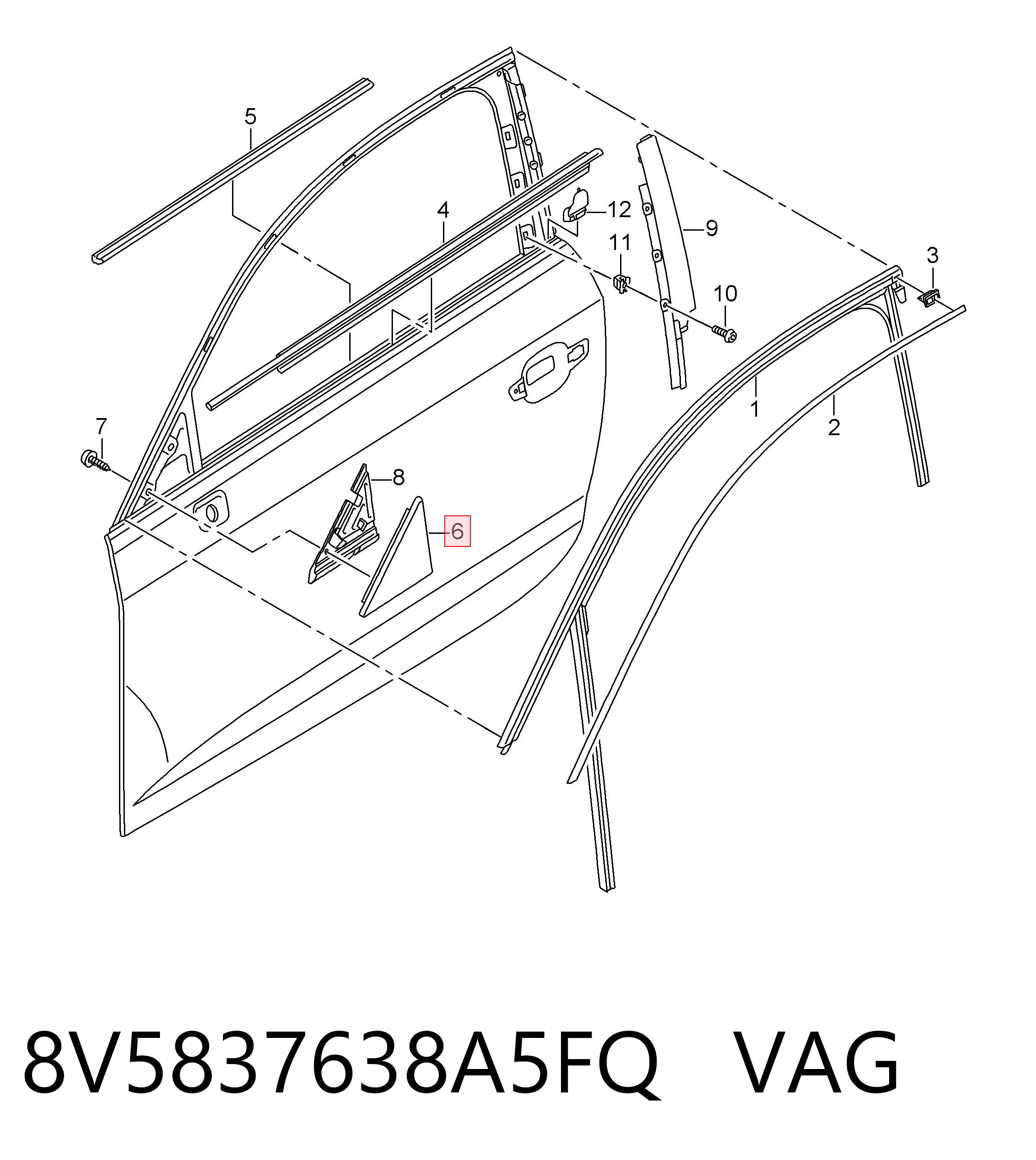 8V5837638A5FQ VAG 