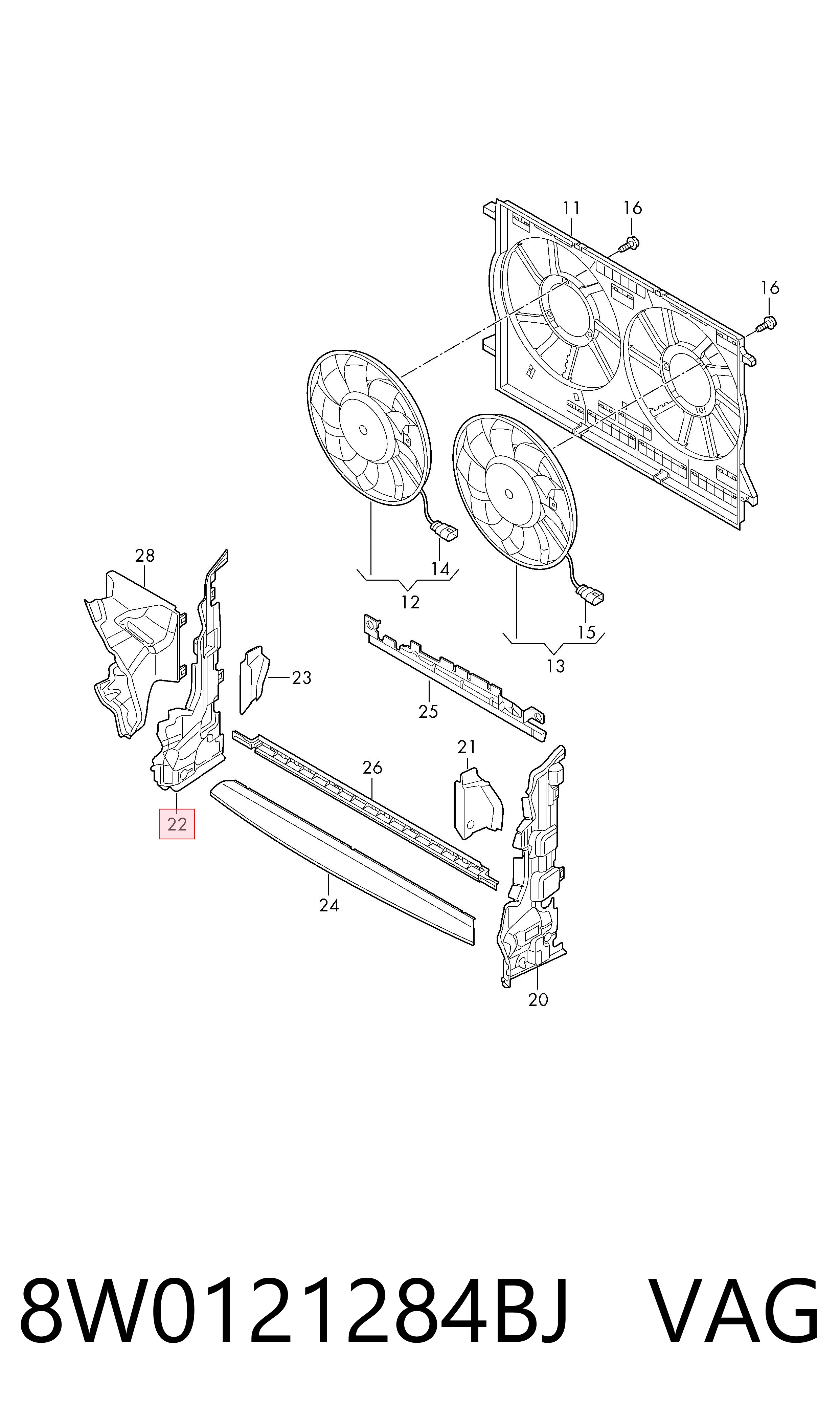 8W0121284BJ VAG