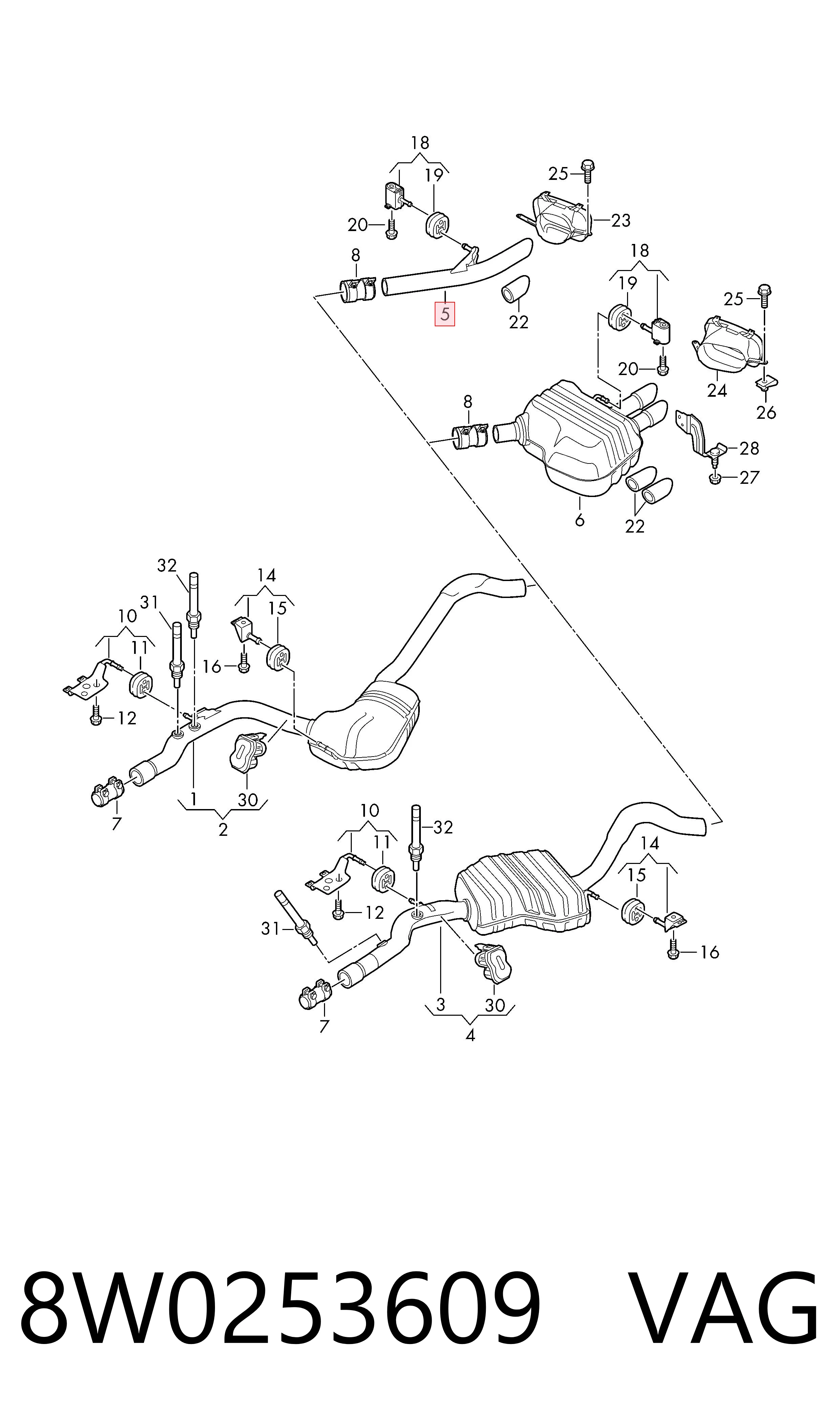 8W0253609 VAG
