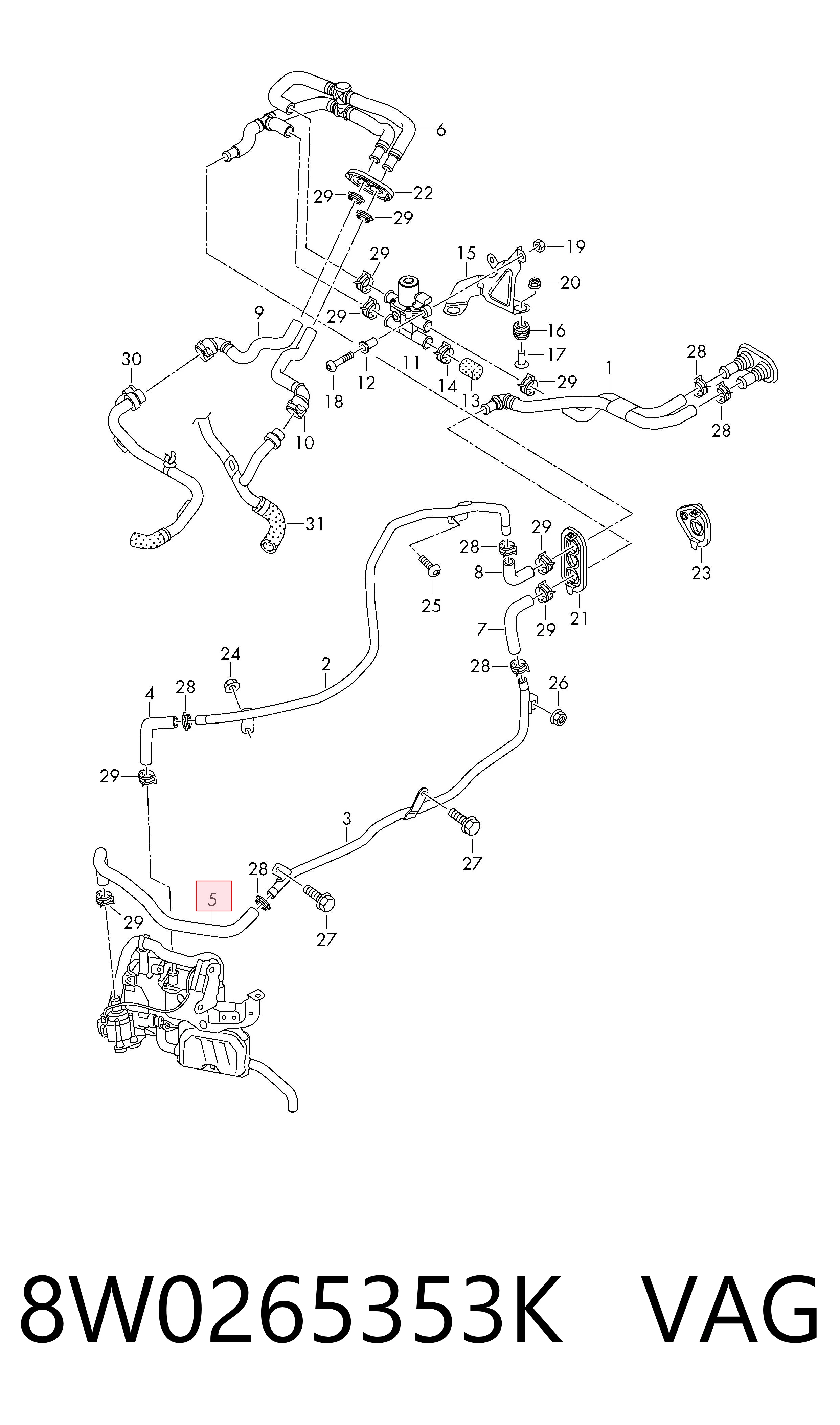 8W0265353K VAG