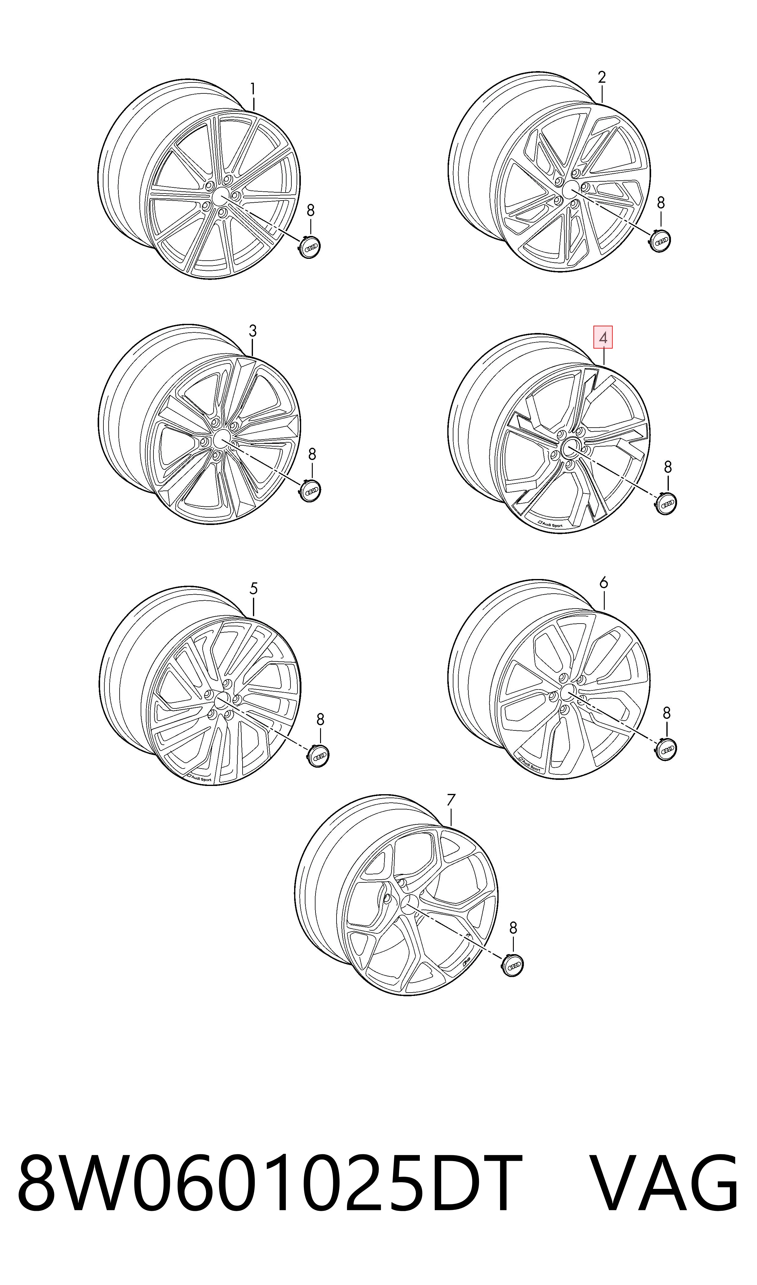 8W0601025DT VAG
