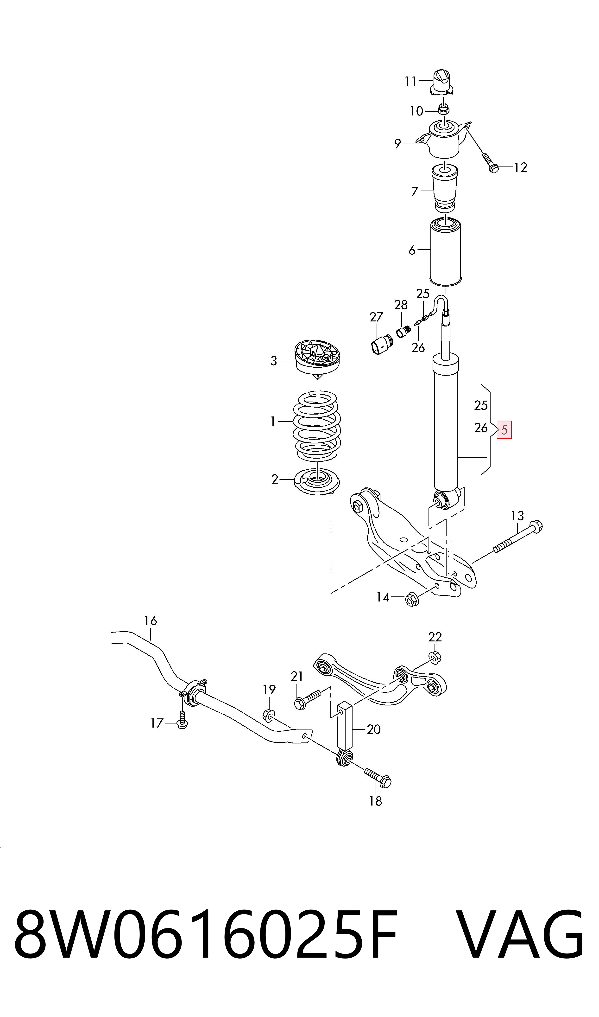 Амортизатор задній Bilstein 26296029 ціна, від 321.93 USD