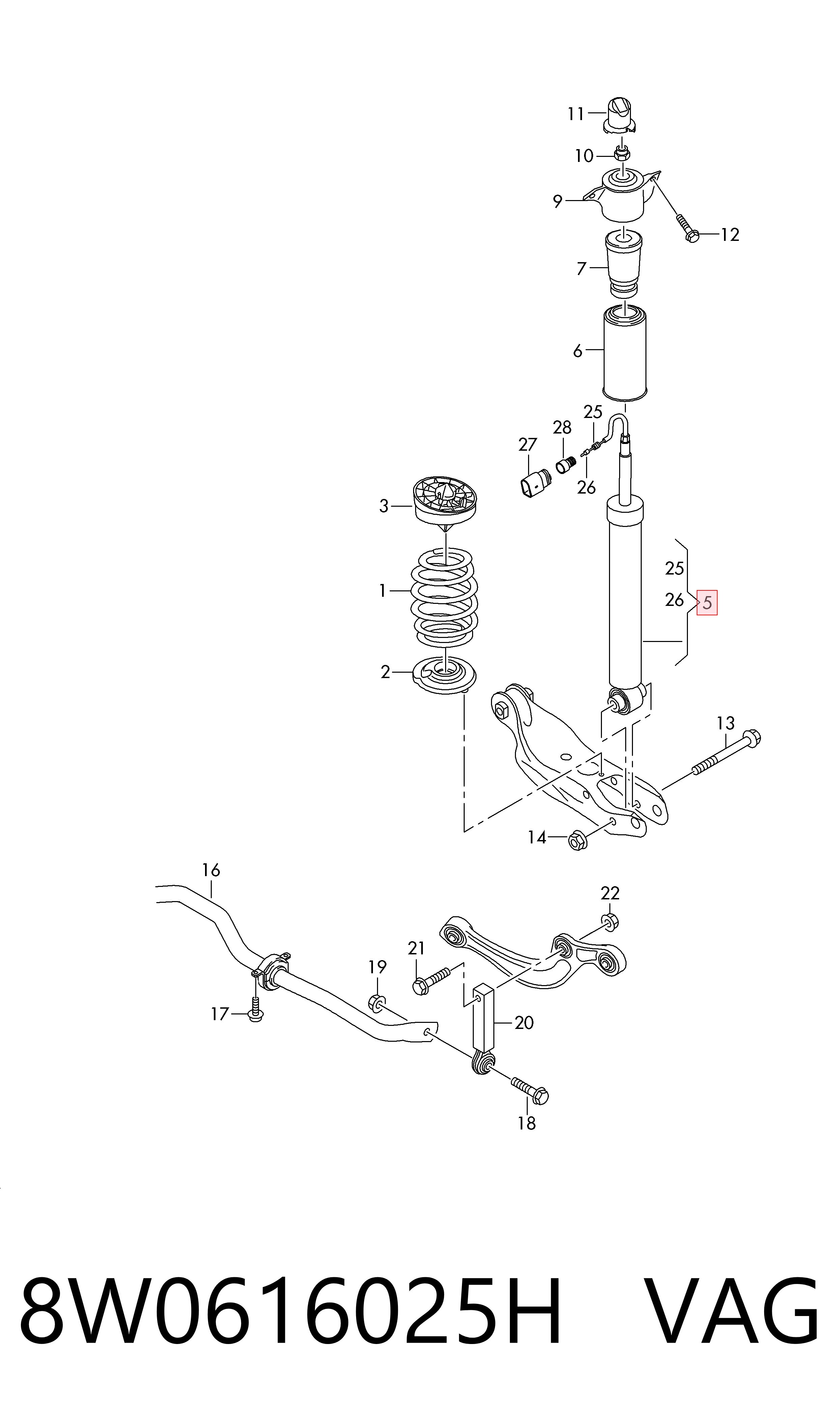 Амортизатор задній 26296029 Bilstein