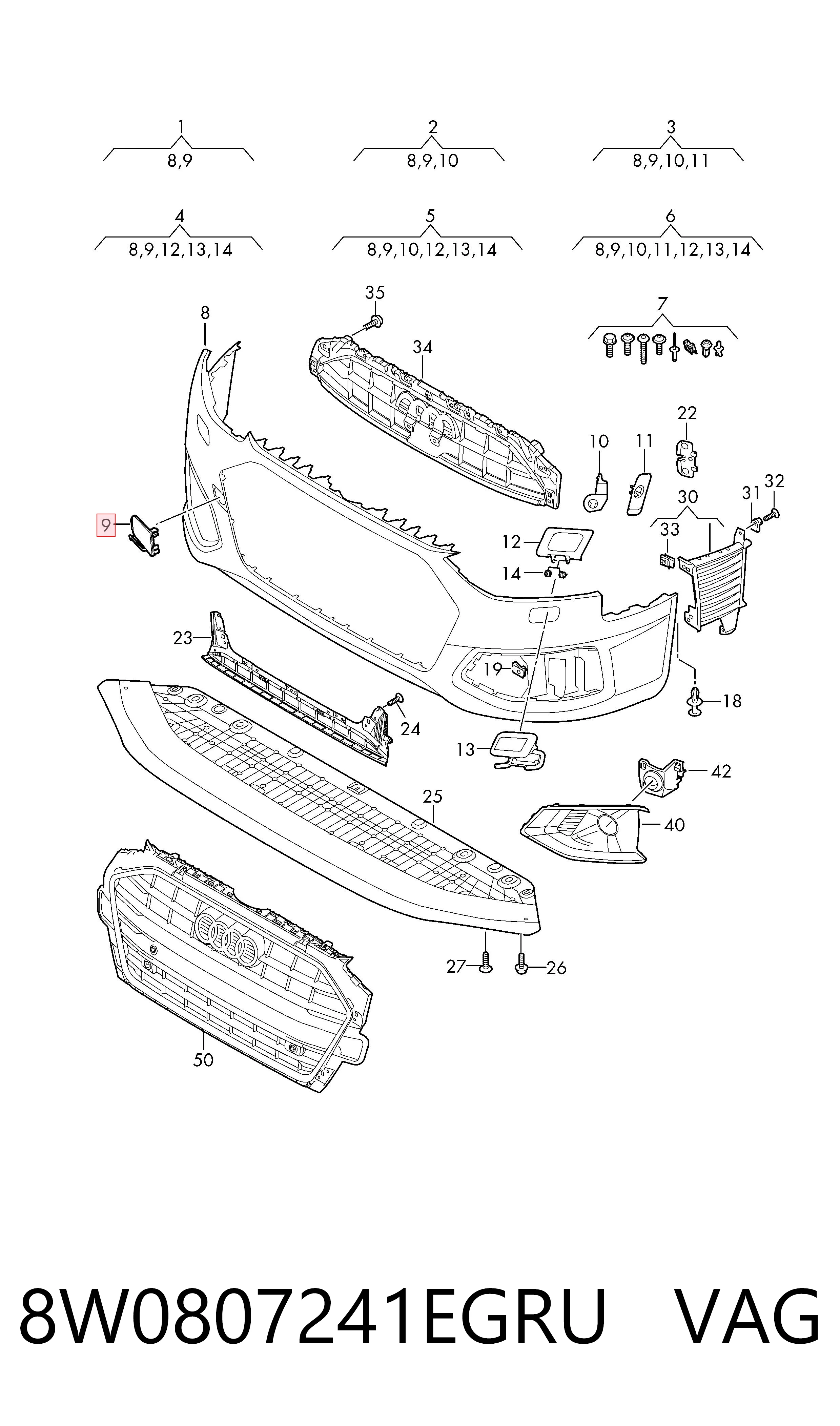 8W0807241EGRU VAG 