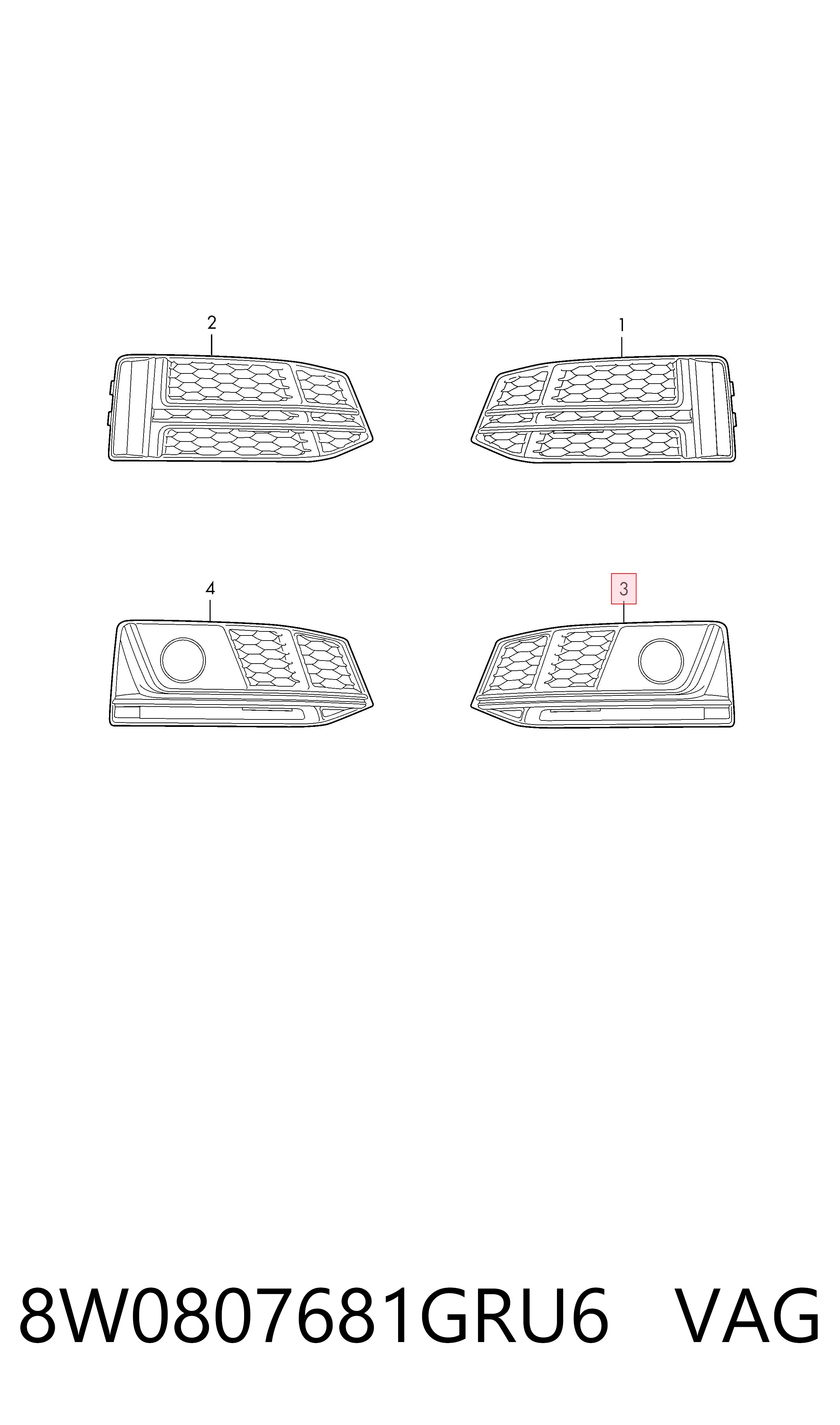 8W0807681GRU6 VAG 