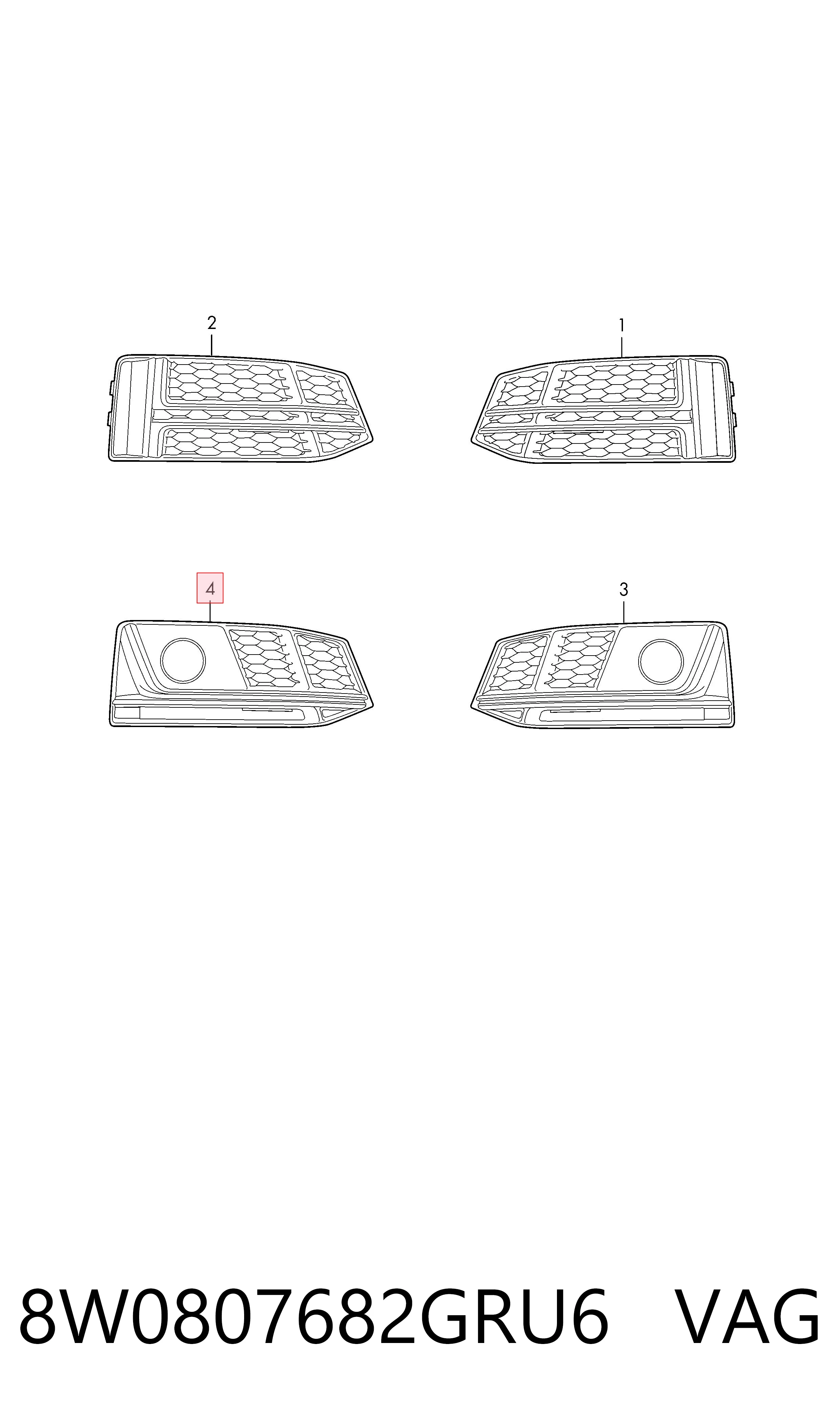 8W0807682GRU6 VAG 