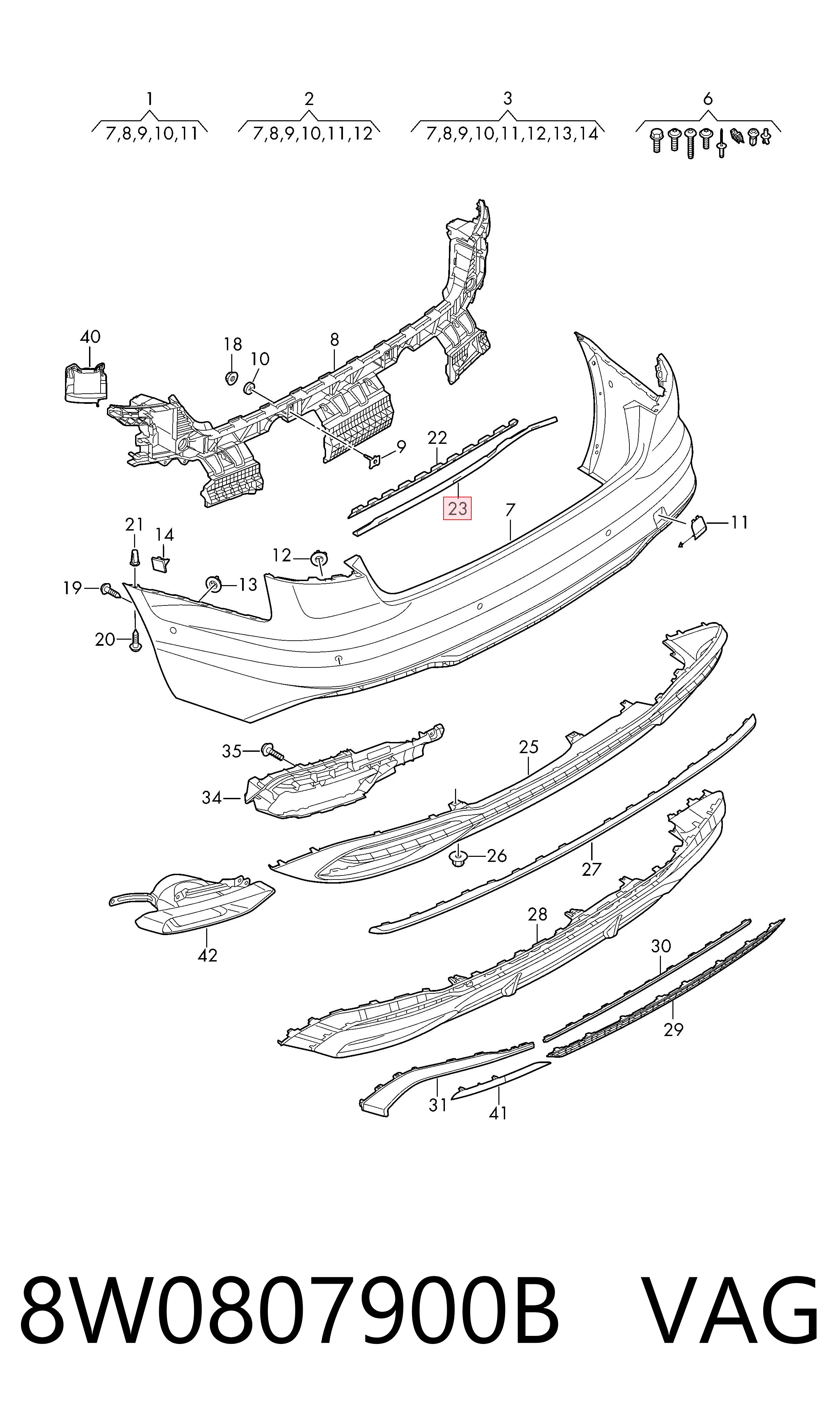 8W0807900B VAG 