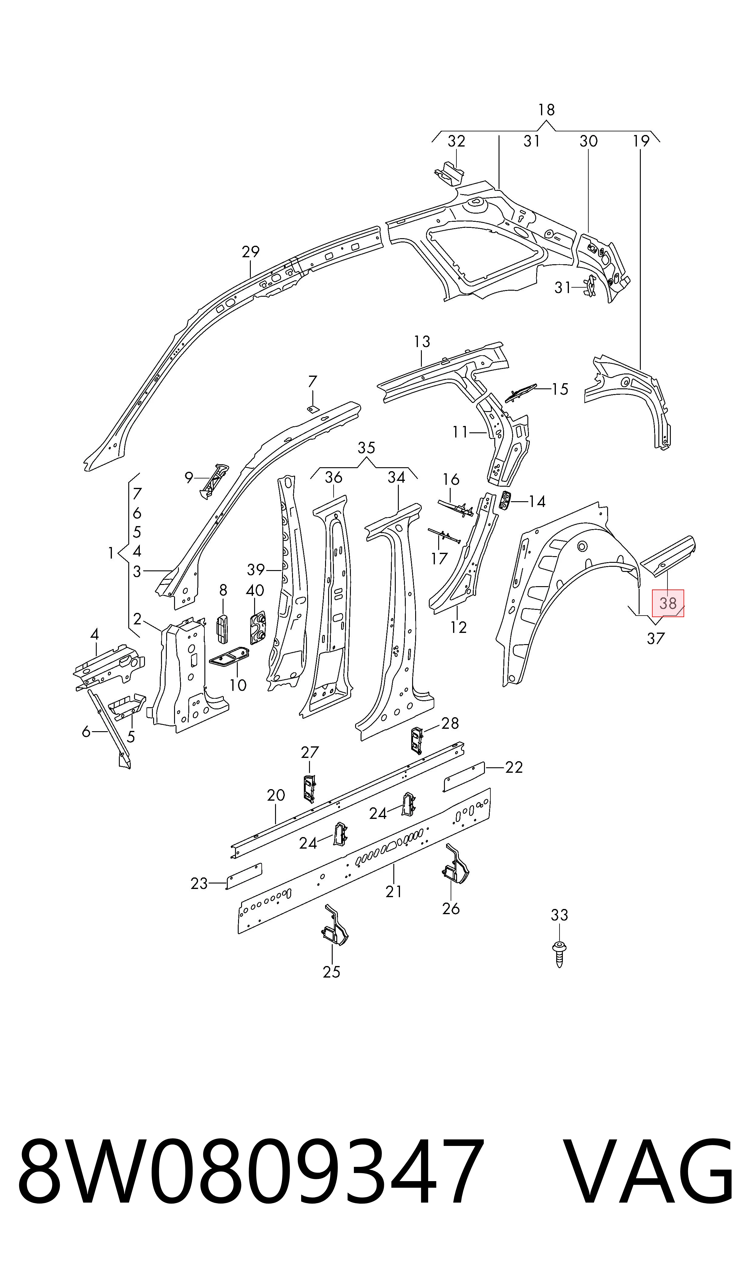 8W0809347 VAG 