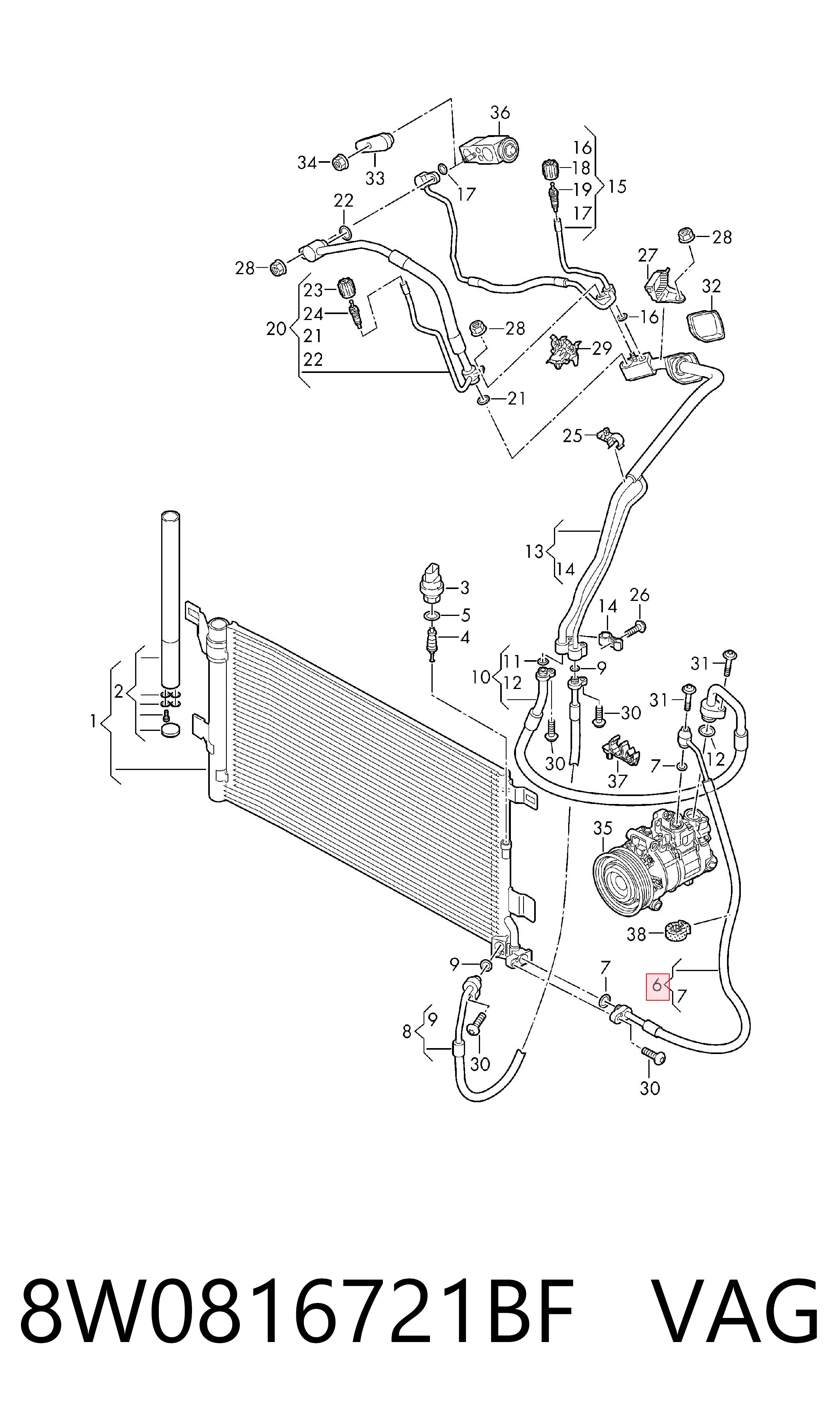 8W0816721BF VAG 