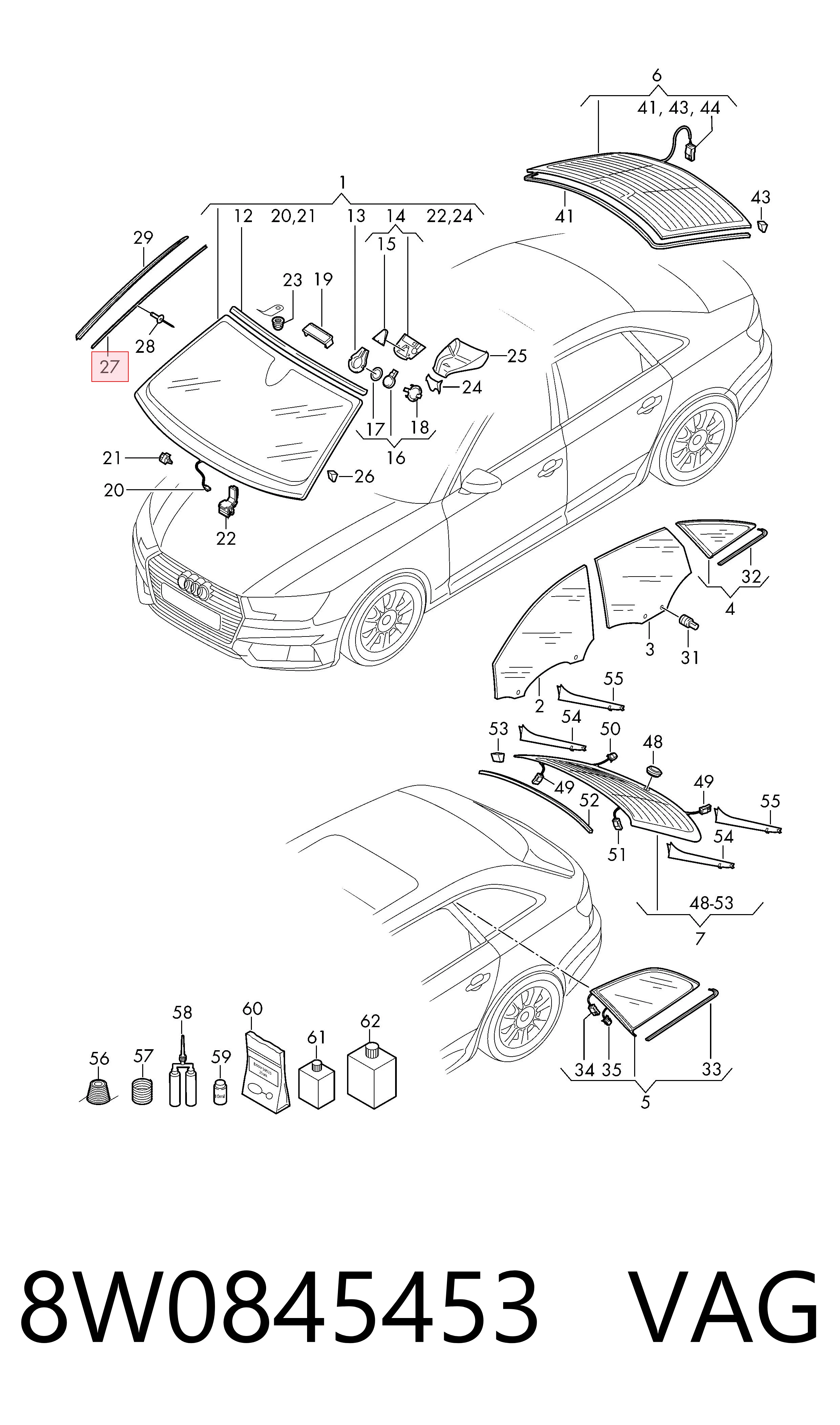  VAG 8W0845453 ціна, від 12.39 USD