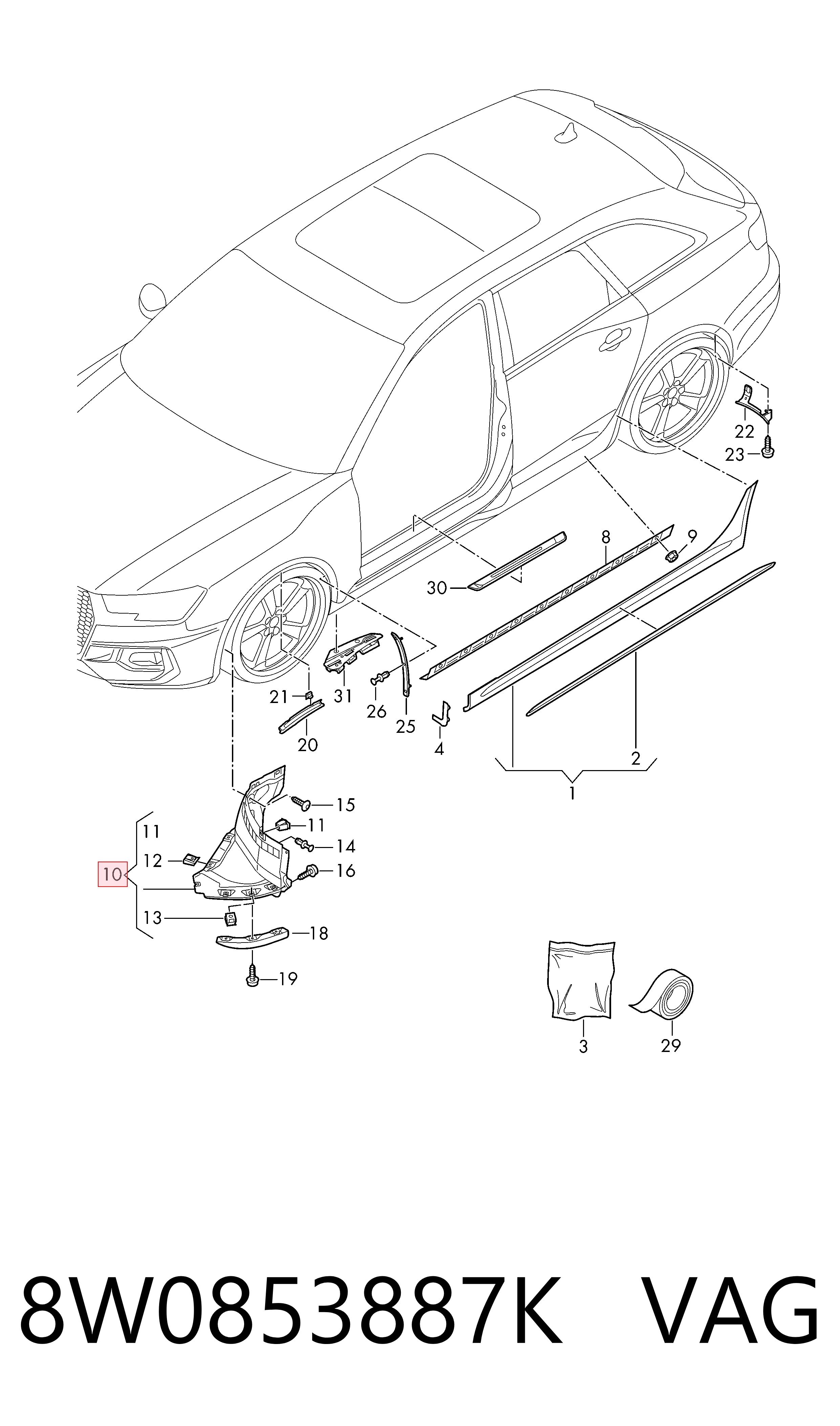 8W0853887K VAG 