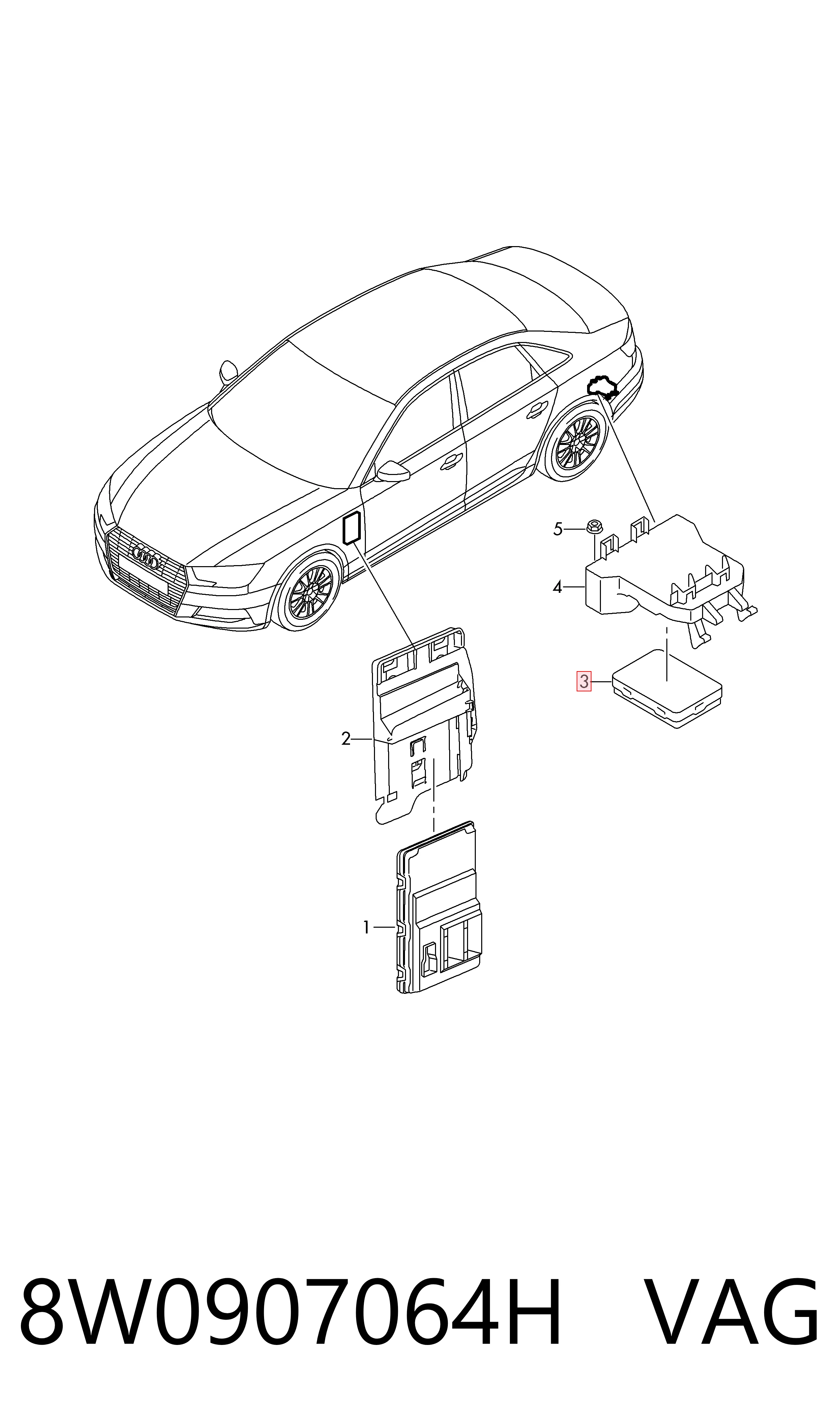 Купити Блок комфорту Audi Q7  4MB, 4MG, 4MQ