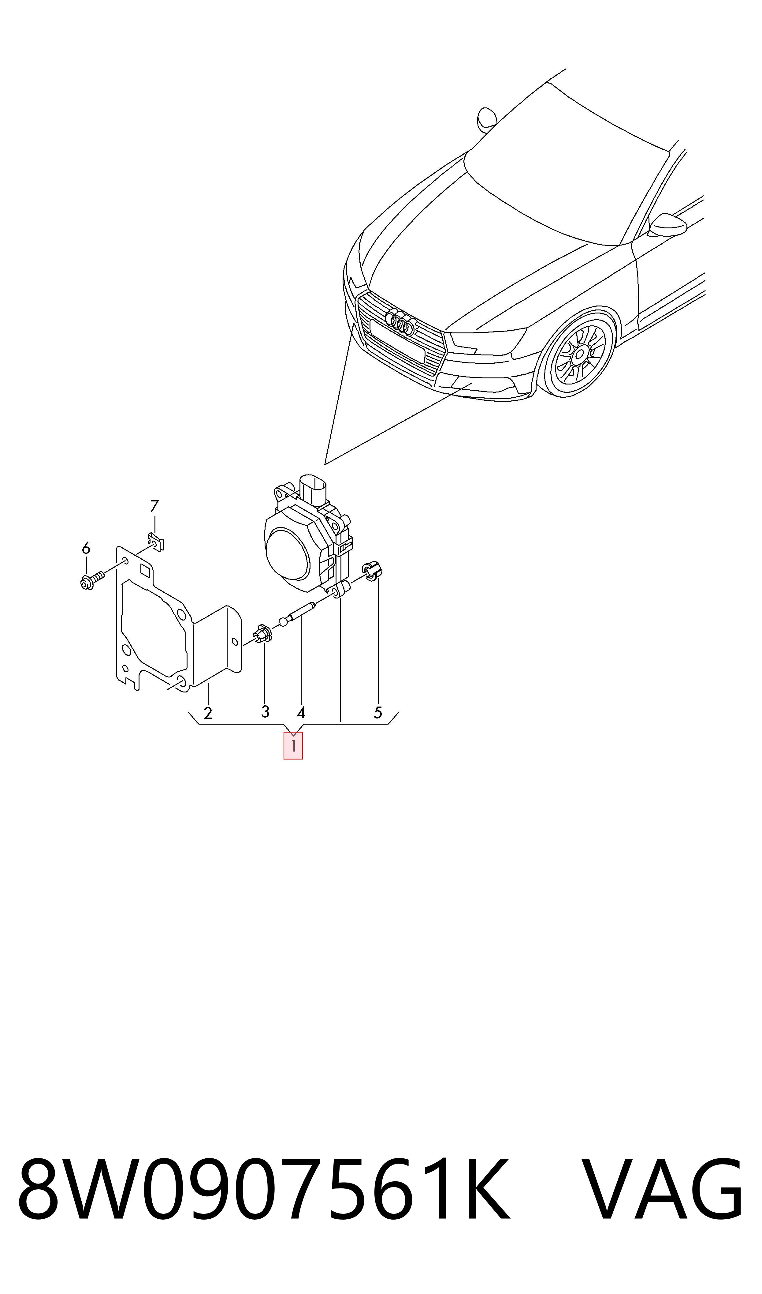 8W0907561K VAG