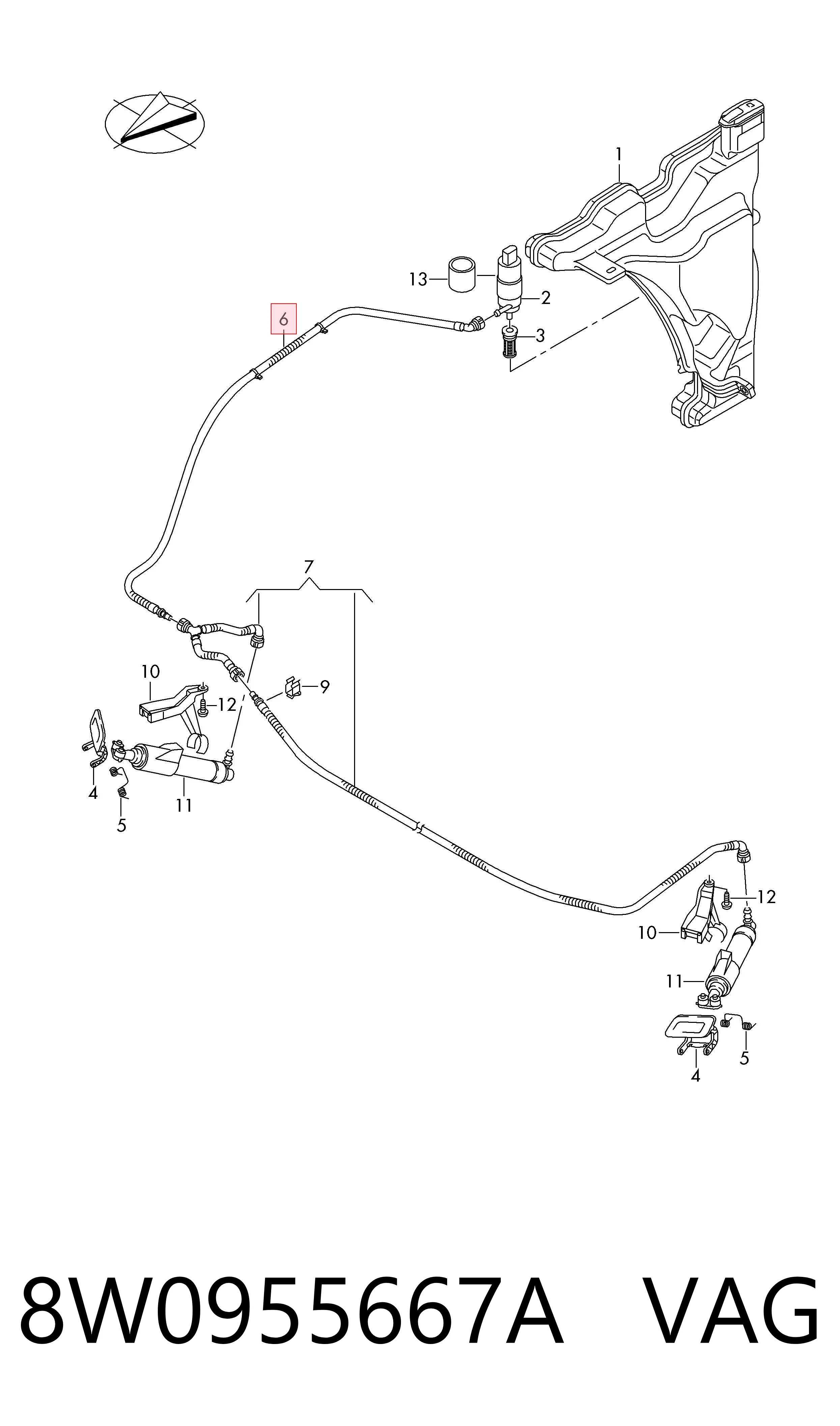  VAG 8W0955667A ціна, від 24.29 USD