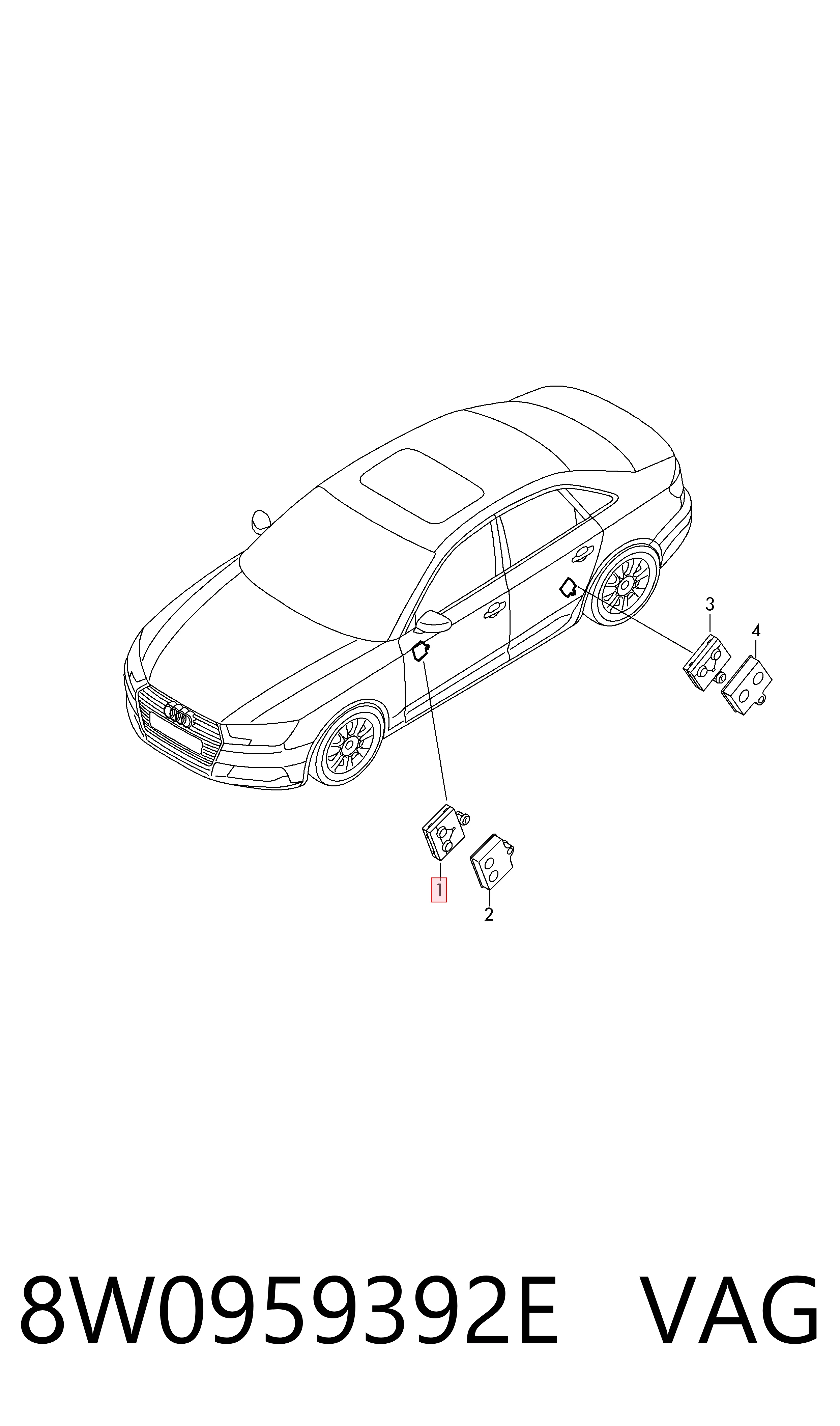 Блок комфорту передніх дверей Bentley 4M0959792E ціна, від 10.13 USD