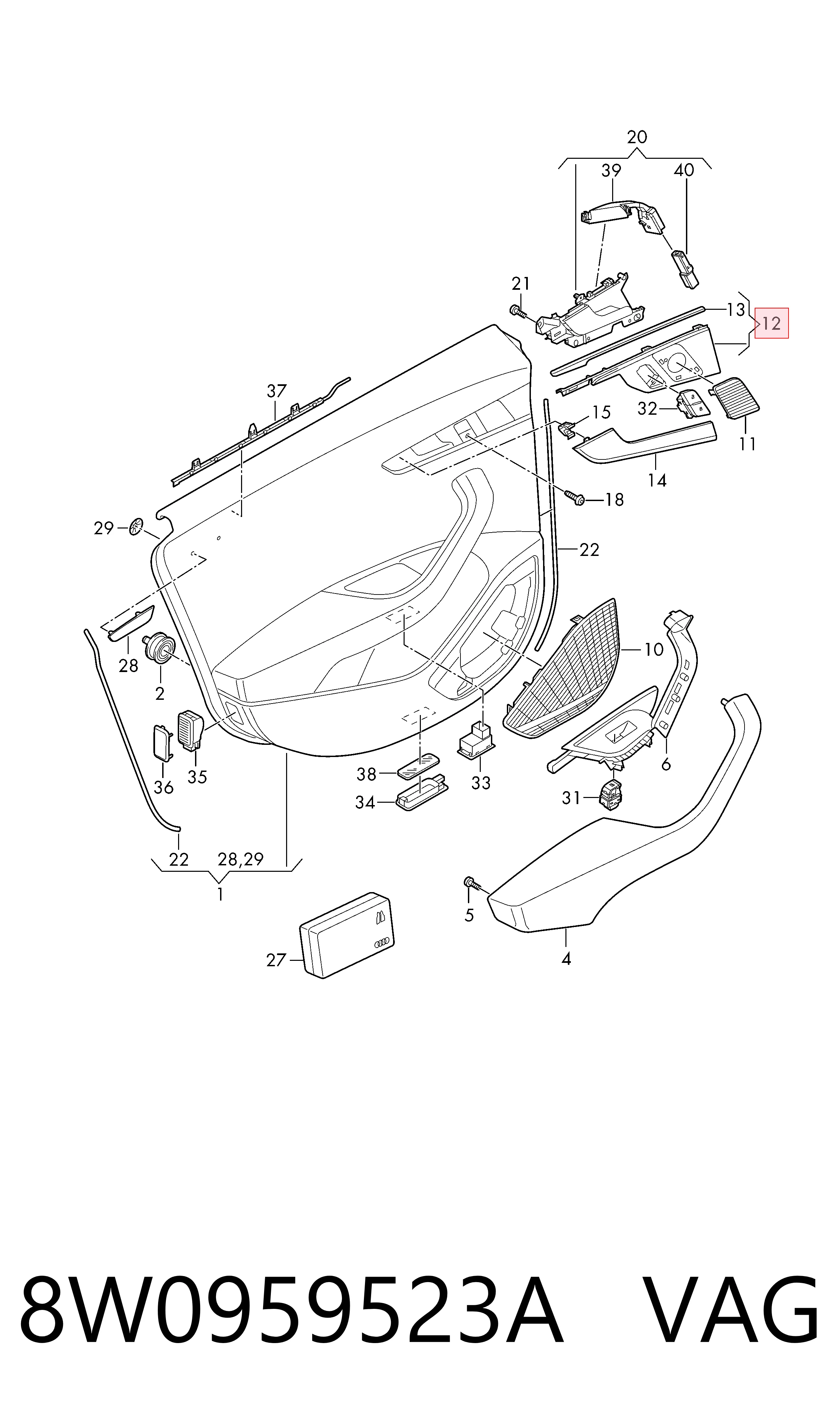 8W0959523A VAG 