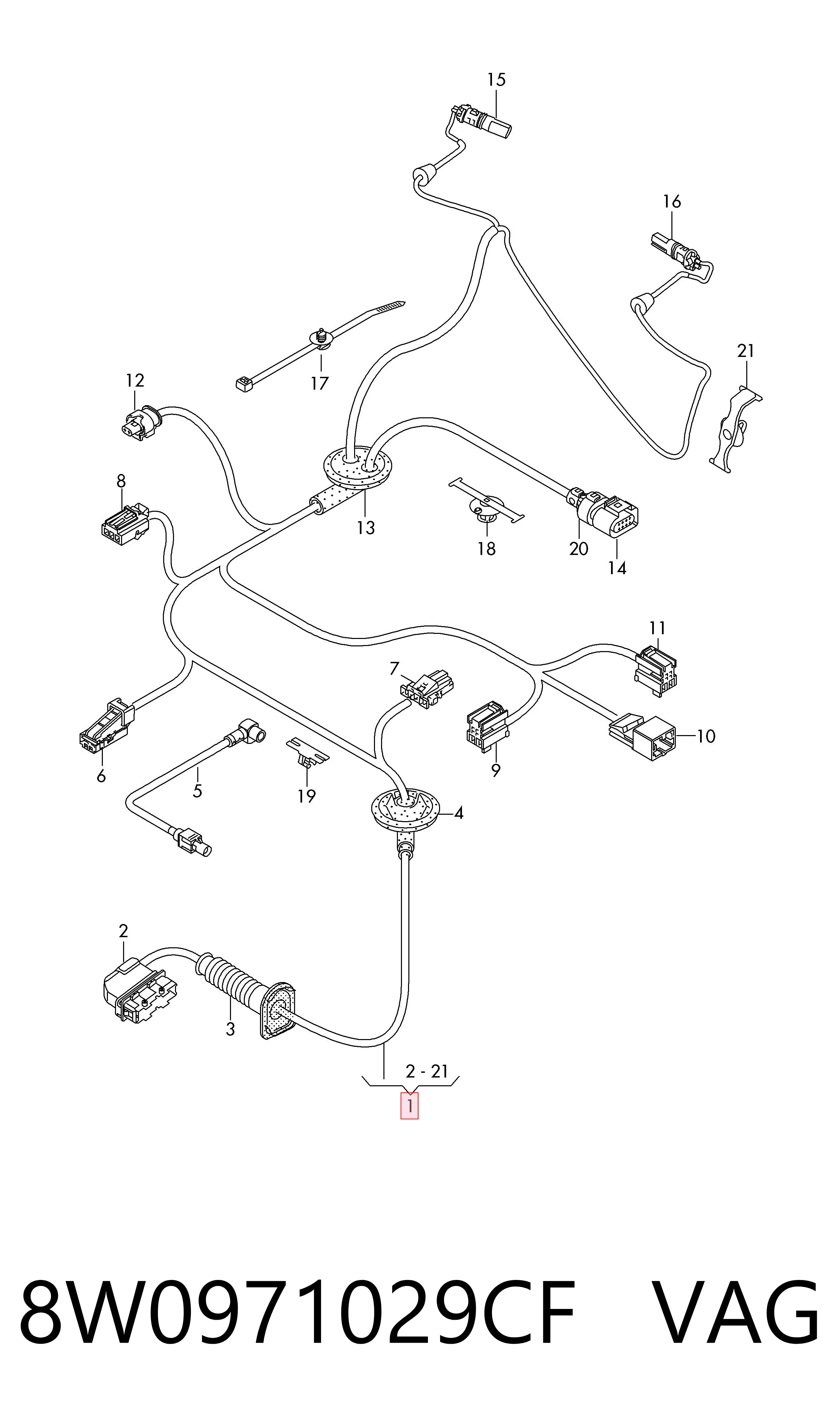 8W0971029CF VAG 