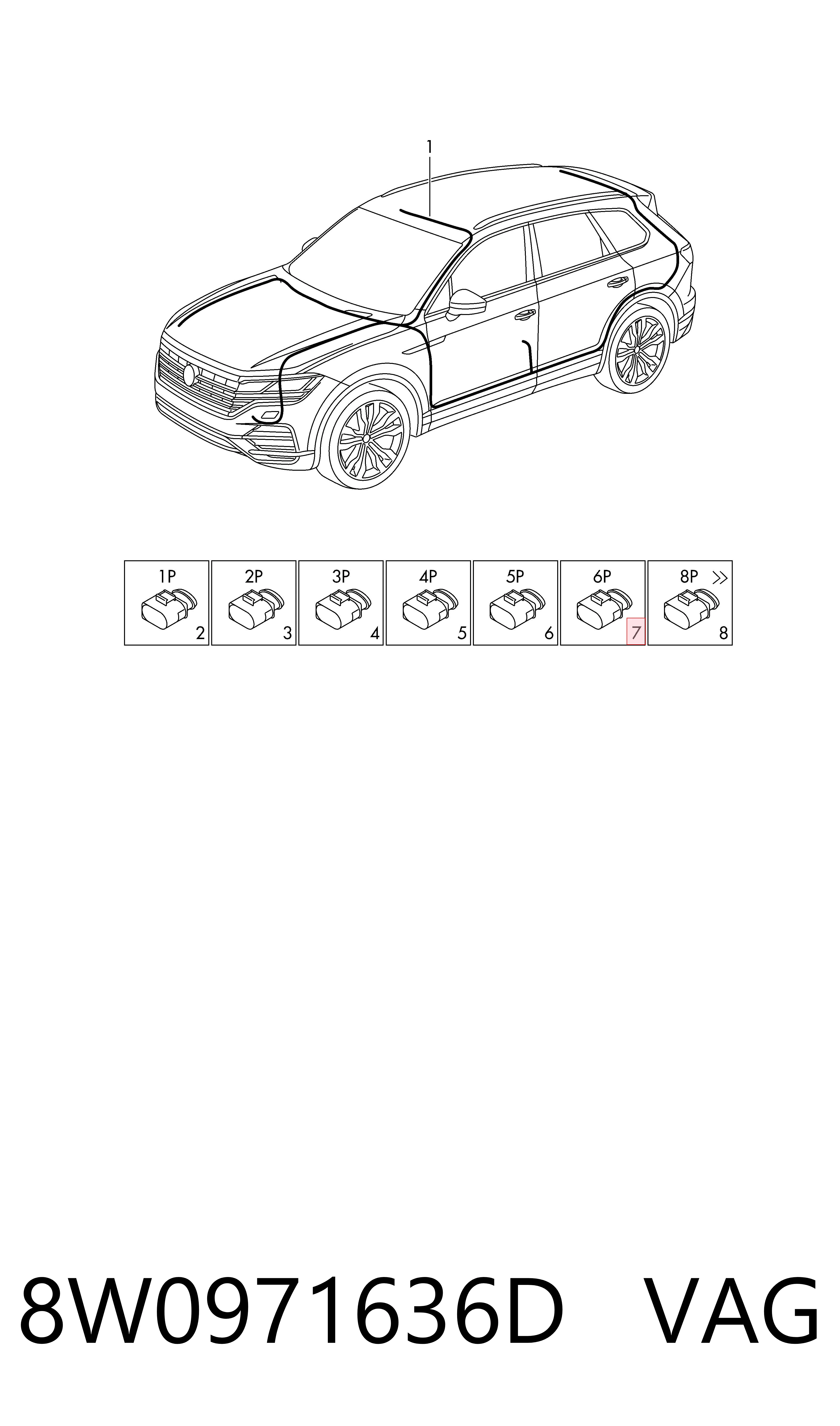  VAG 8W0971636D ціна, від 3.80 USD