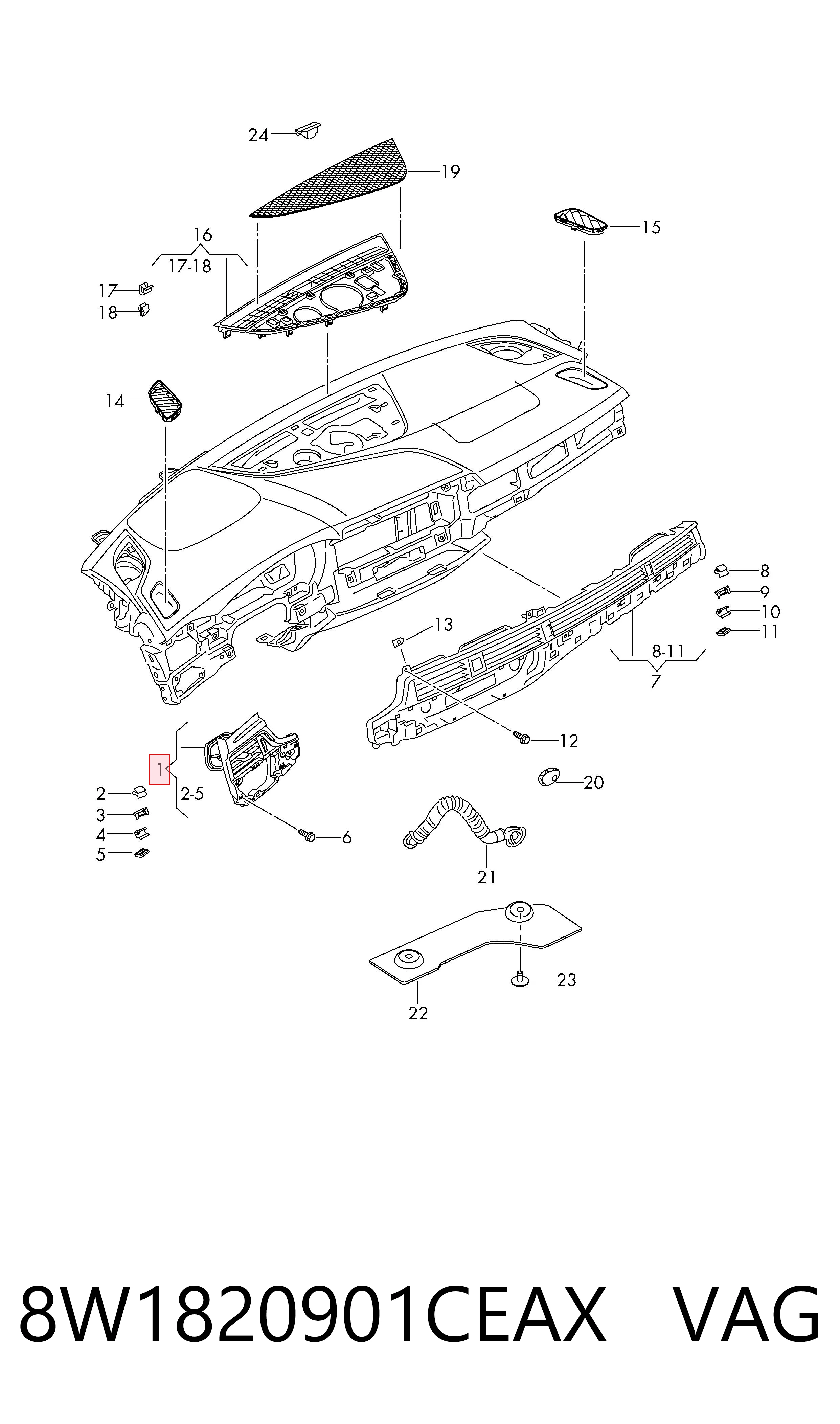 8W1820901CEAX VAG 