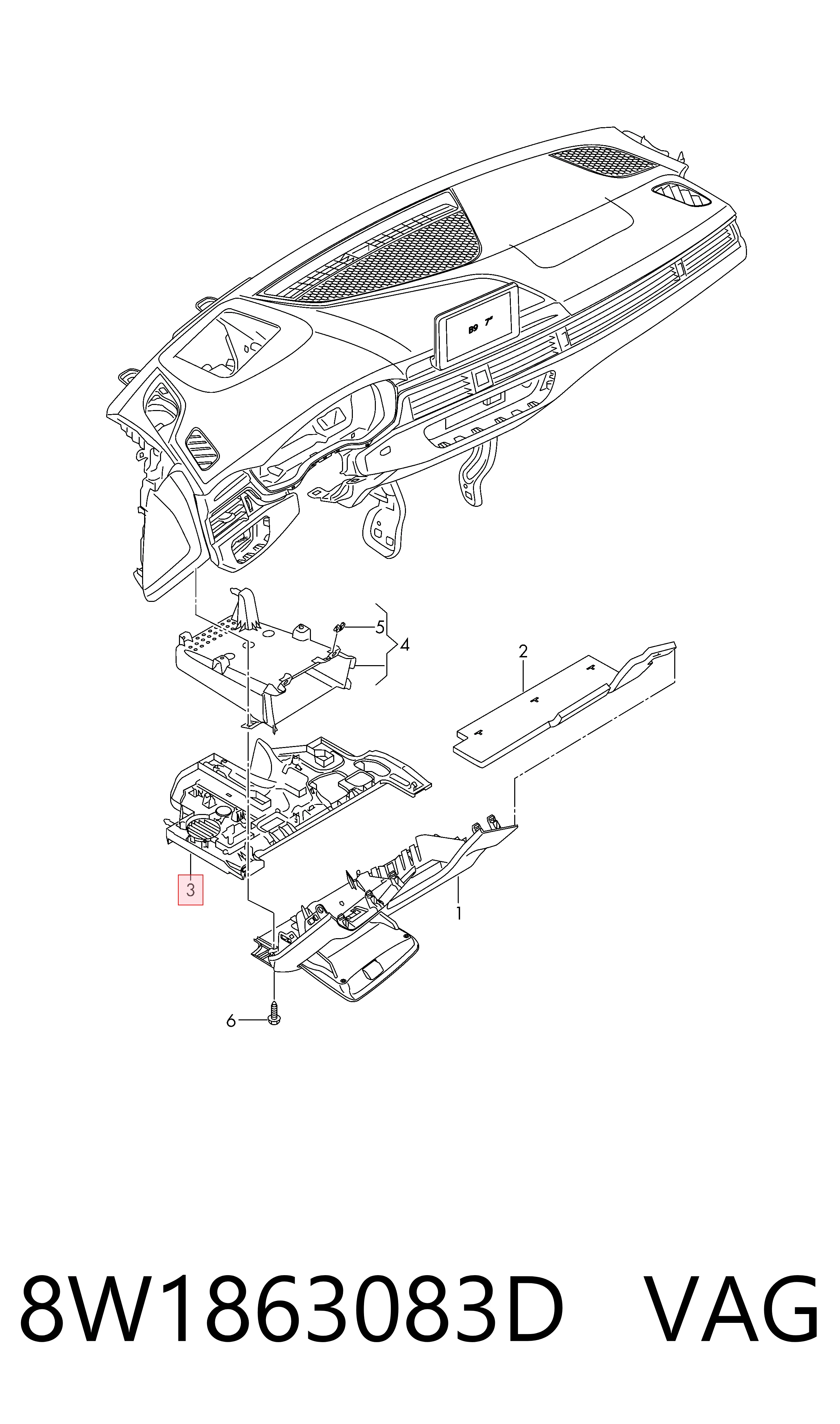 8W1863083D VAG 