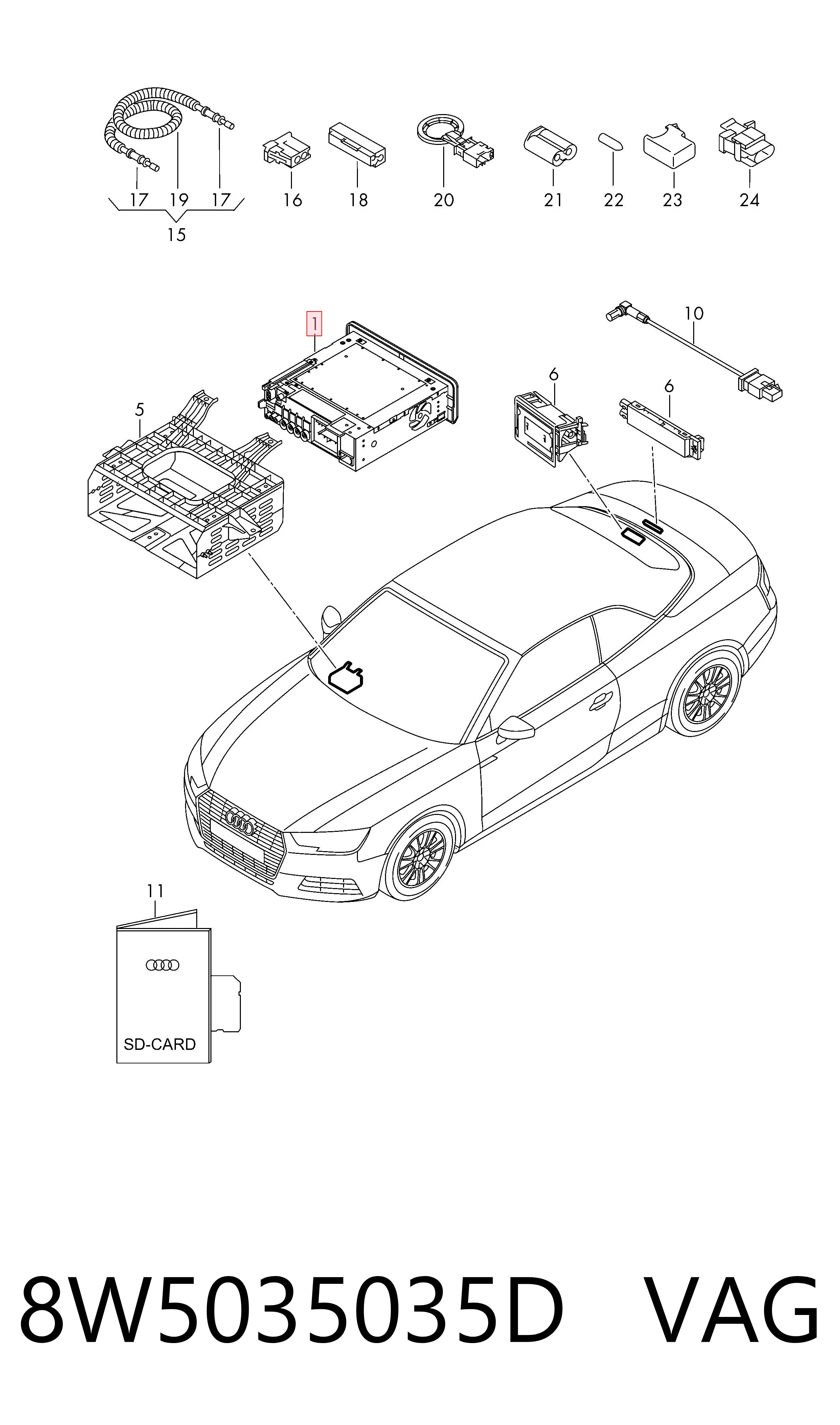  VAG 8W5035035D ціна, від 575.13 USD