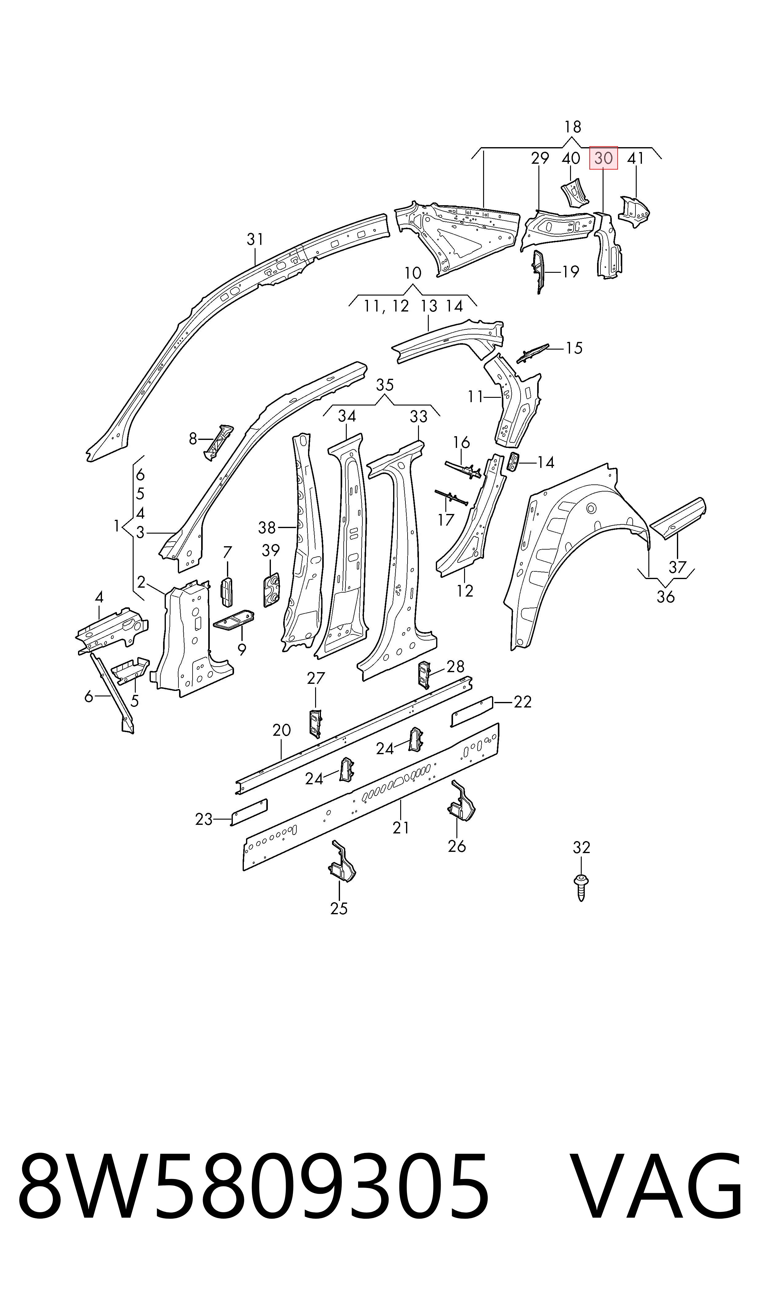 8W5809305 VAG 