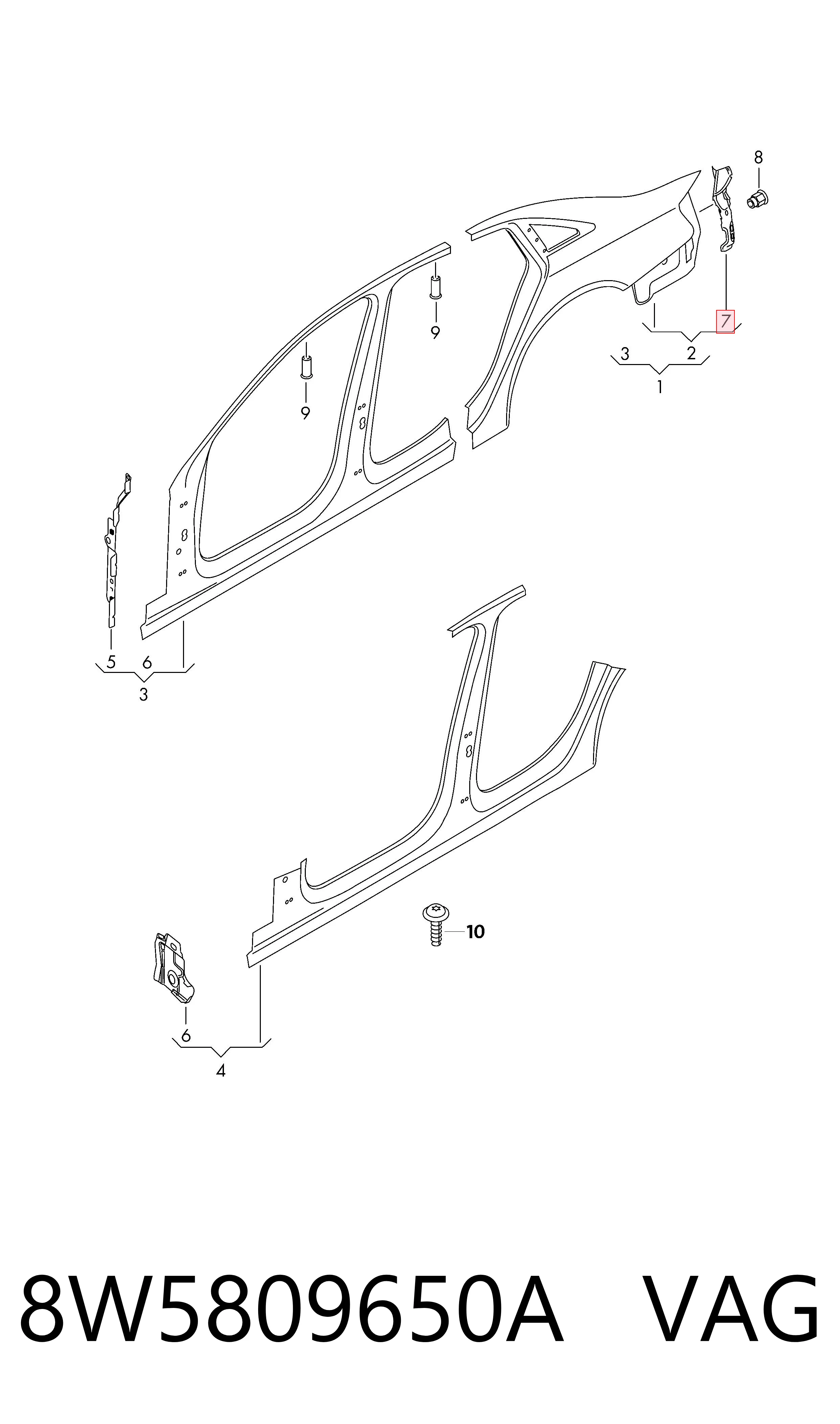 8W5809650A VAG