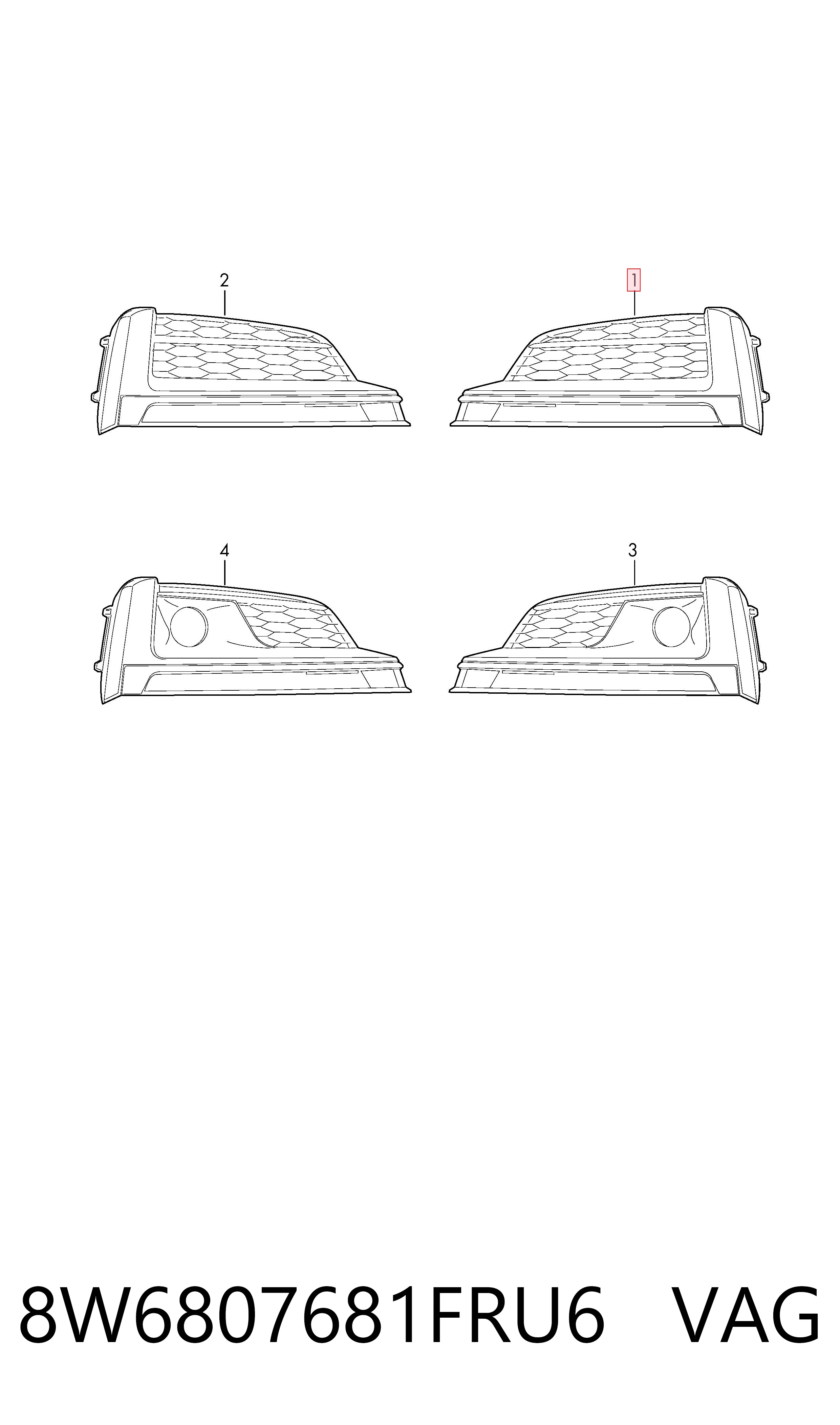 8W6807681FRU6 VAG 