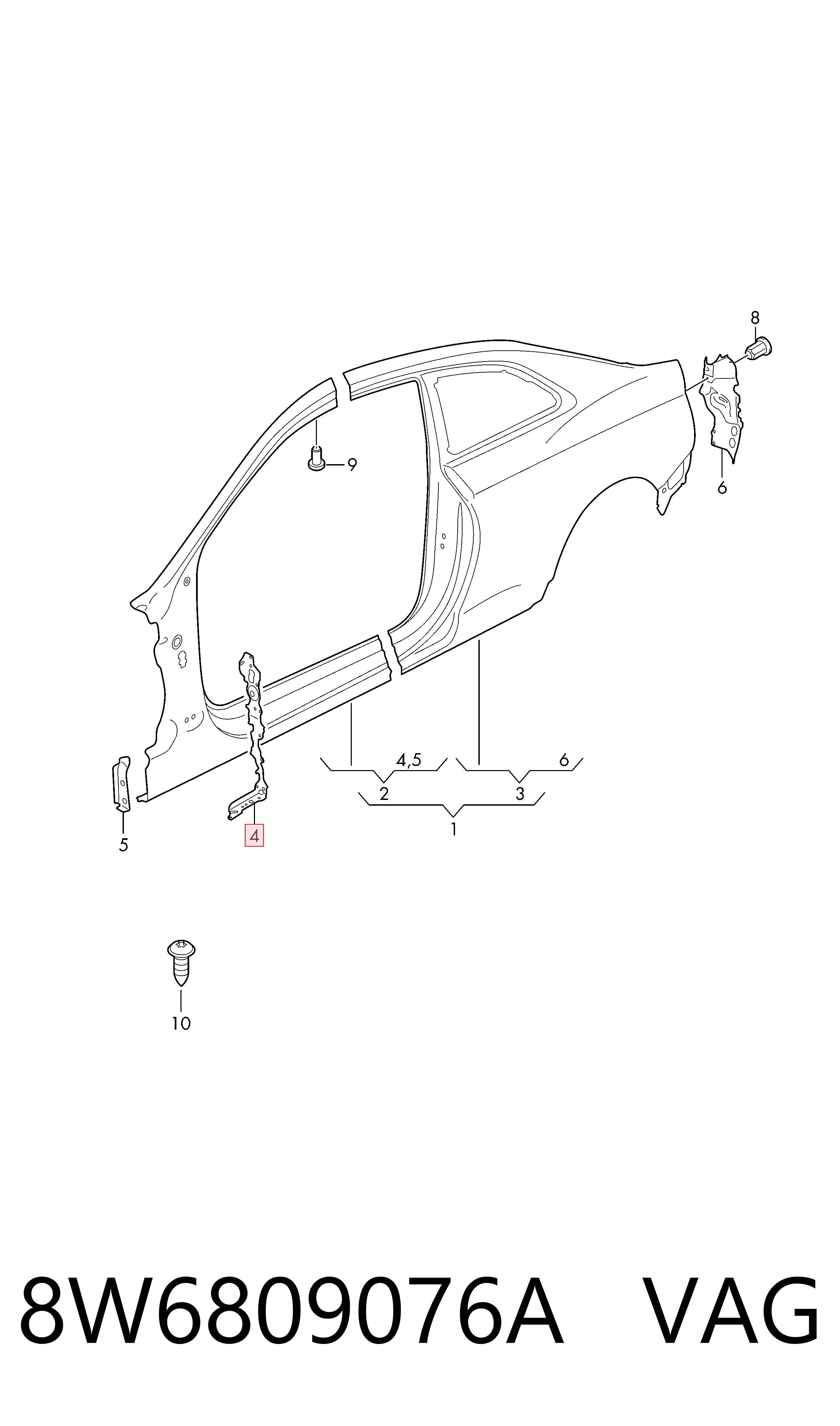 8W6809076A VAG 