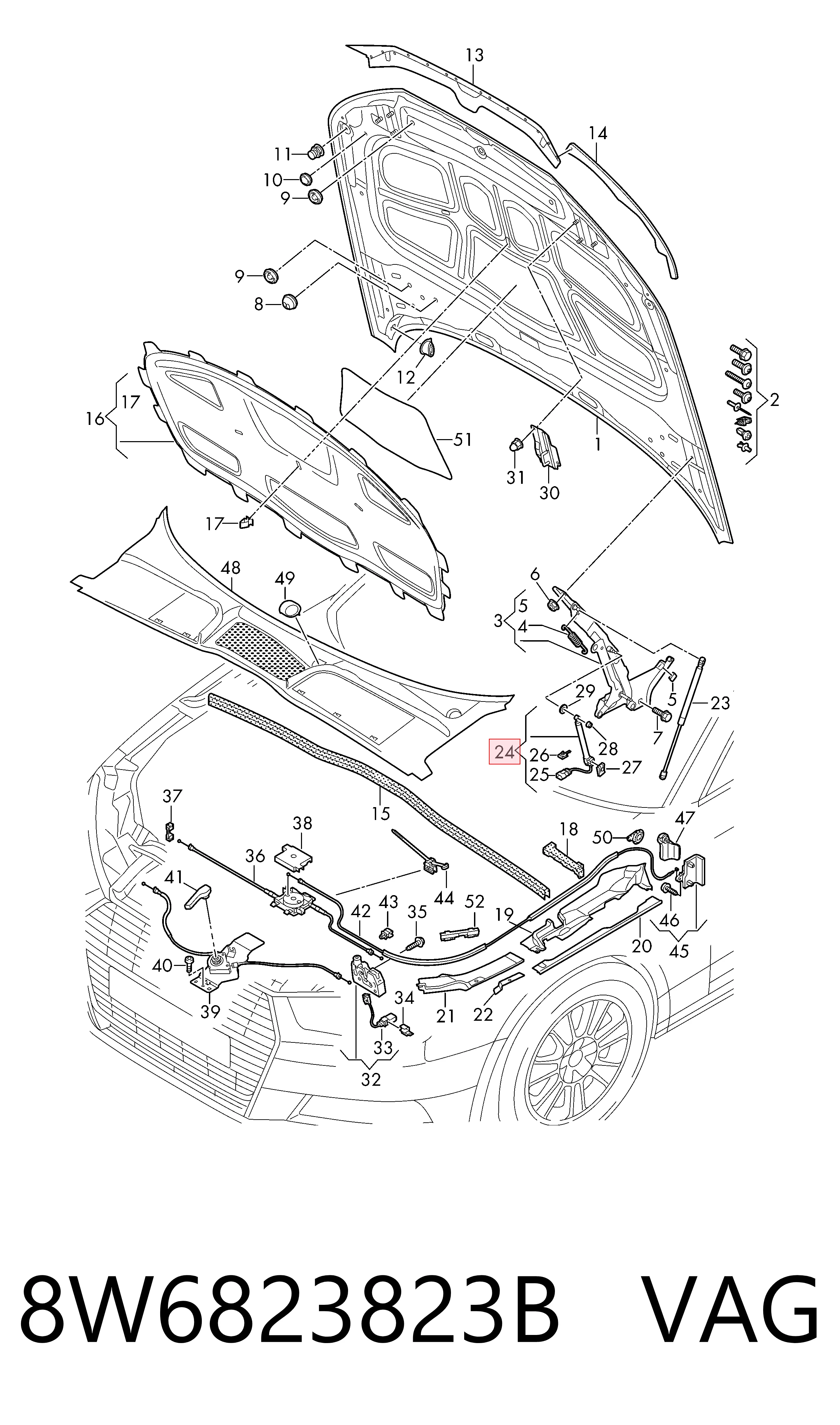  VAG 8W6823823B ціна, від 63.33 USD