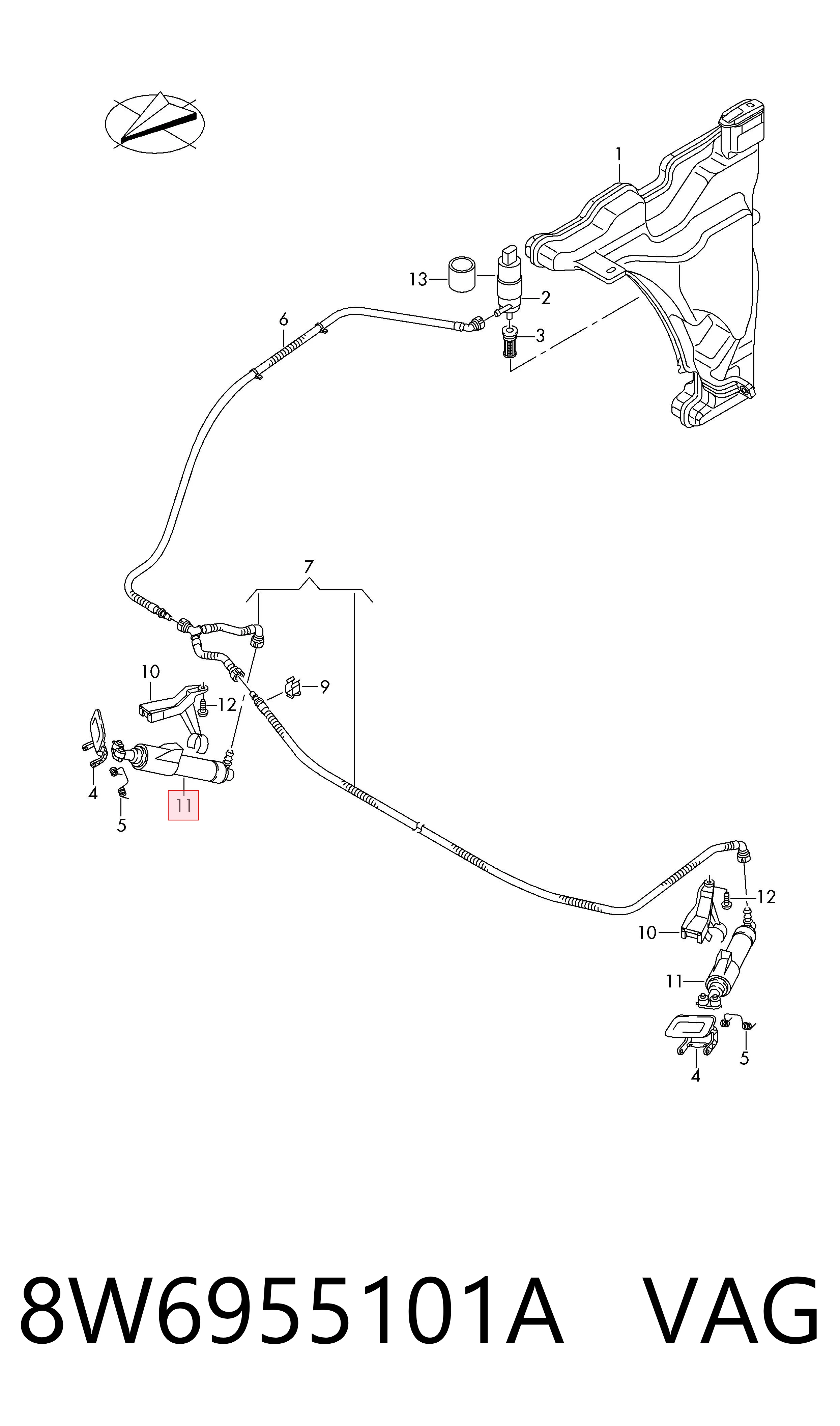 8W6955101A VAG 