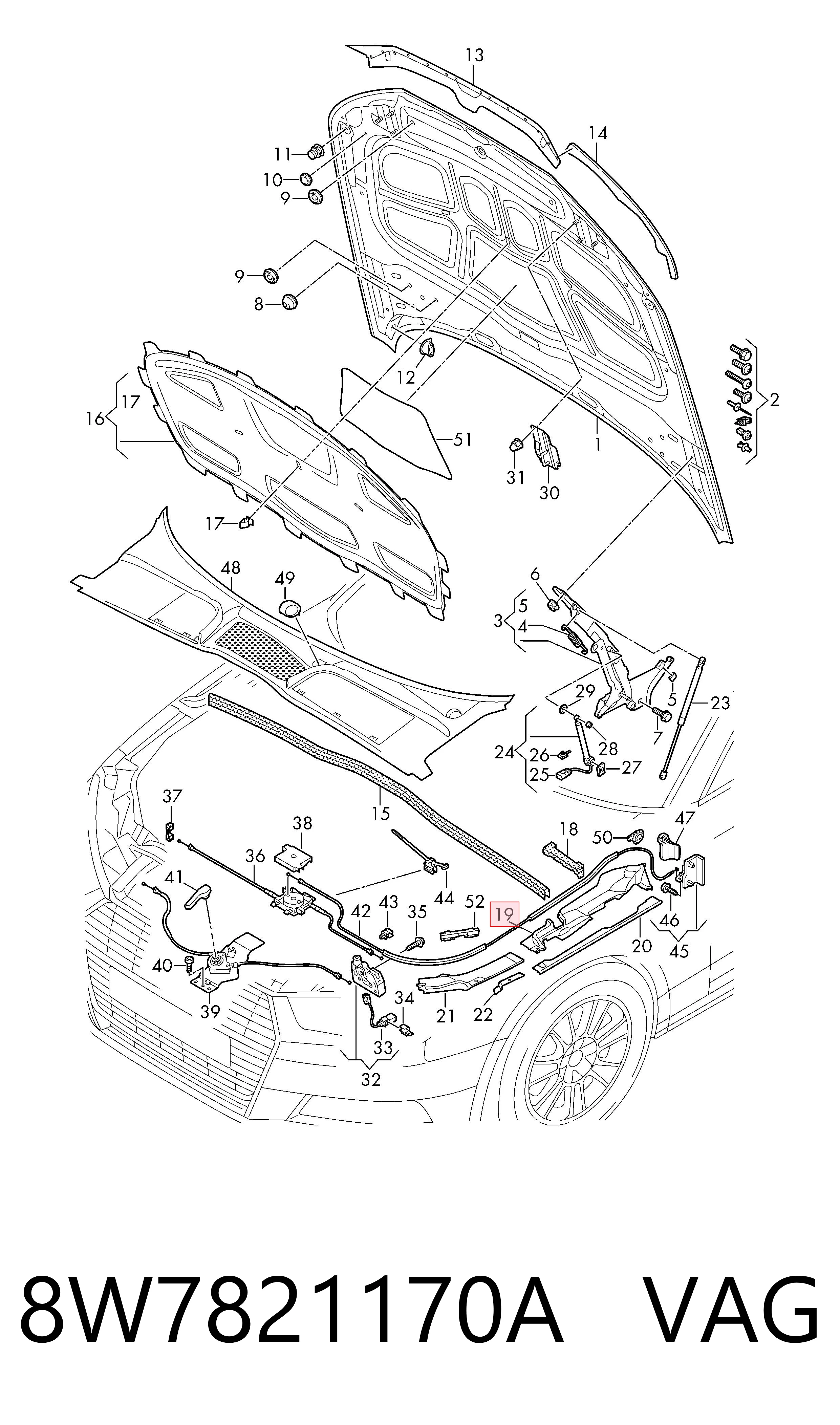  VAG 8W7821170A ціна, від 25.21 USD
