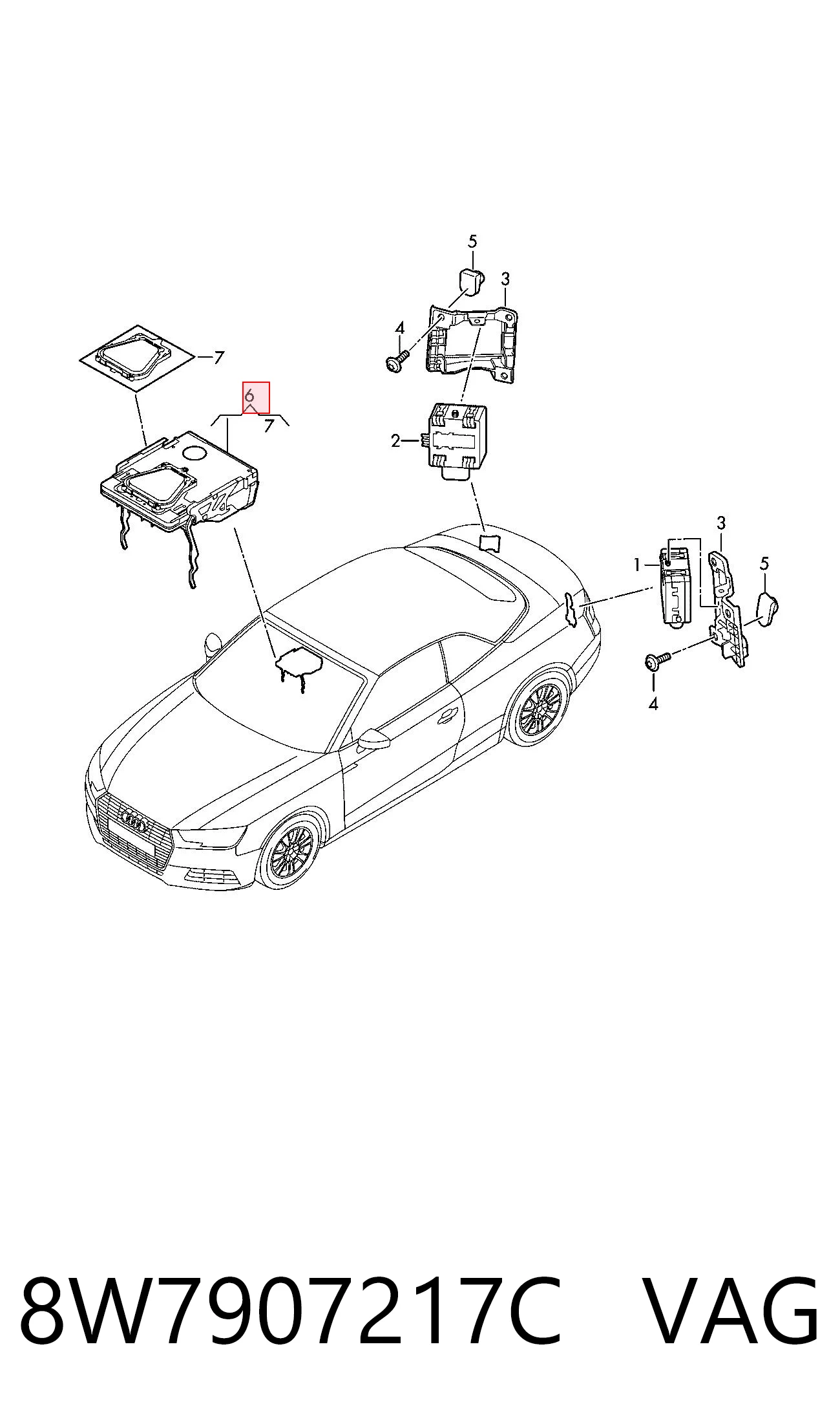 8W7907217C VAG 