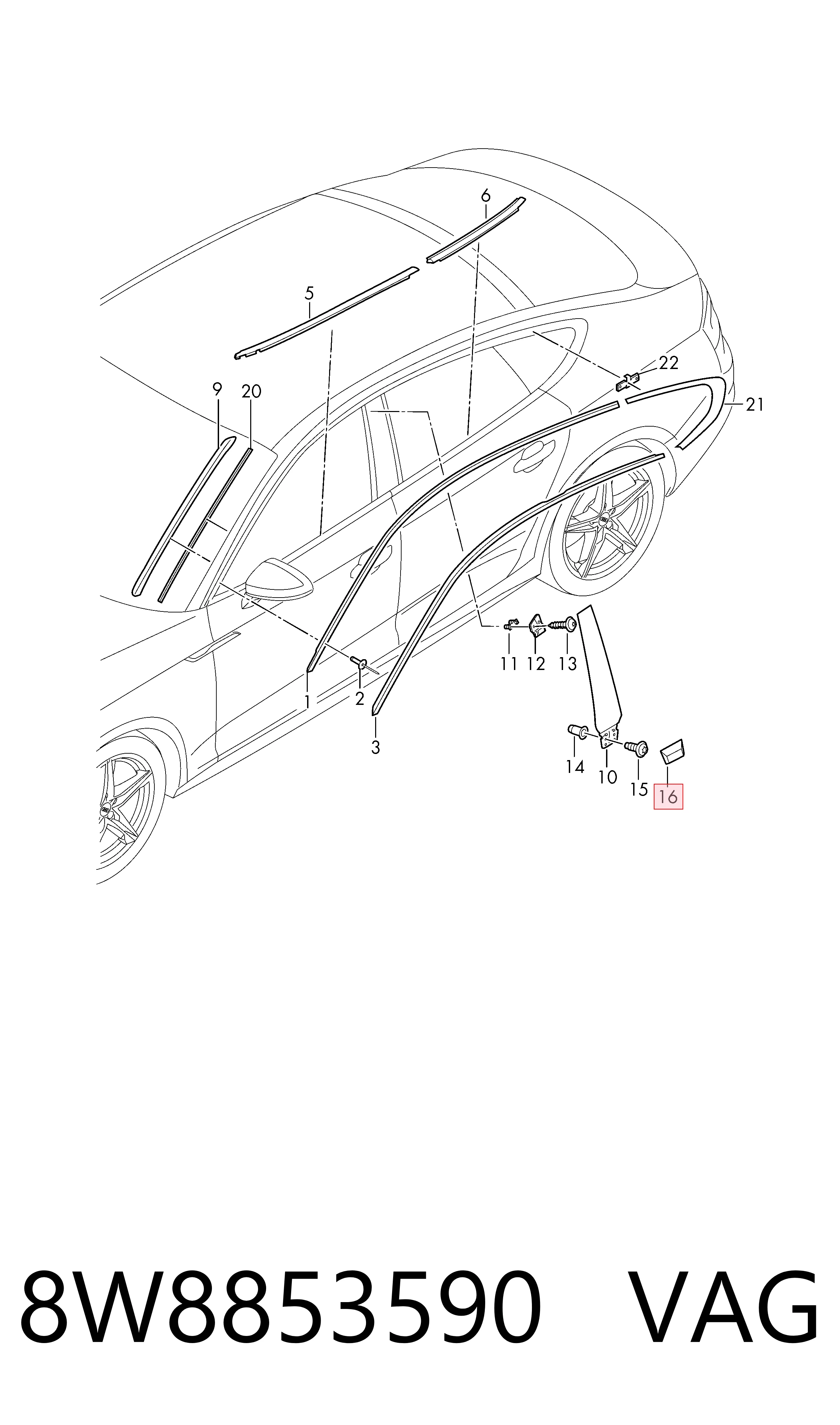 8W8853590 VAG 