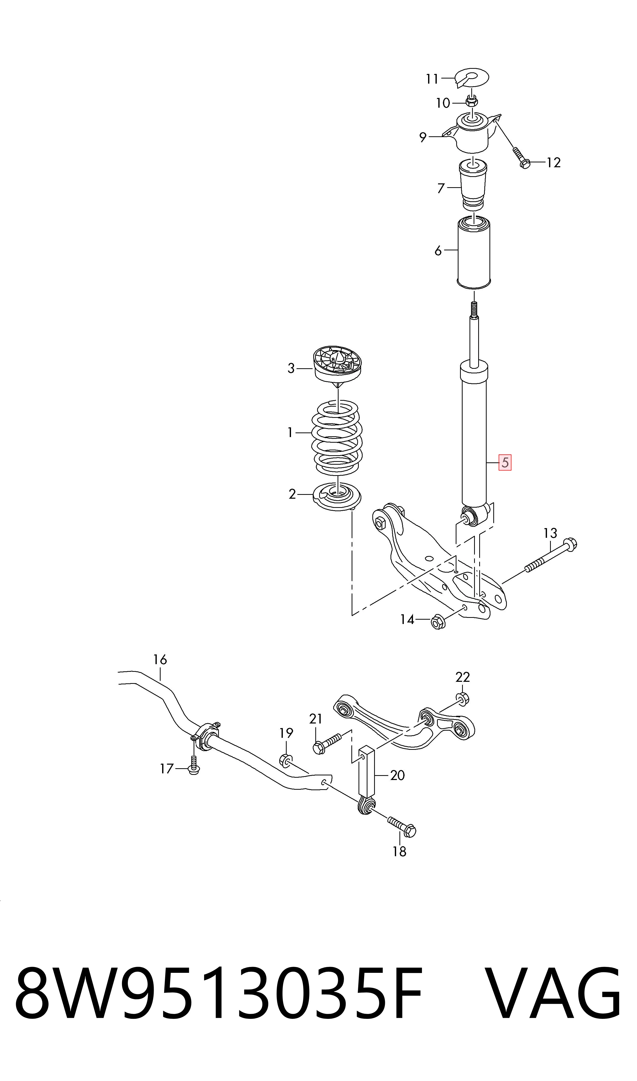 8W9513035F VAG 