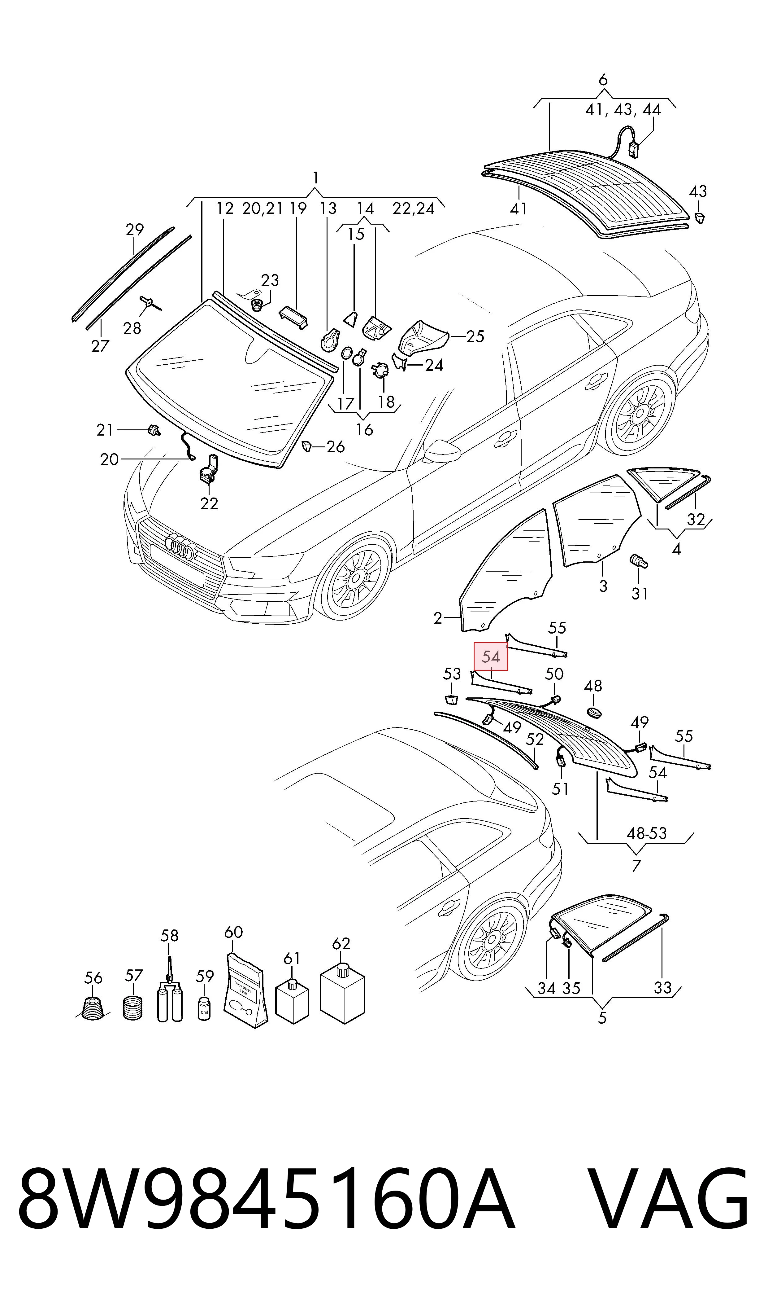  VAG 8W9845160A ціна, від 41.90 USD