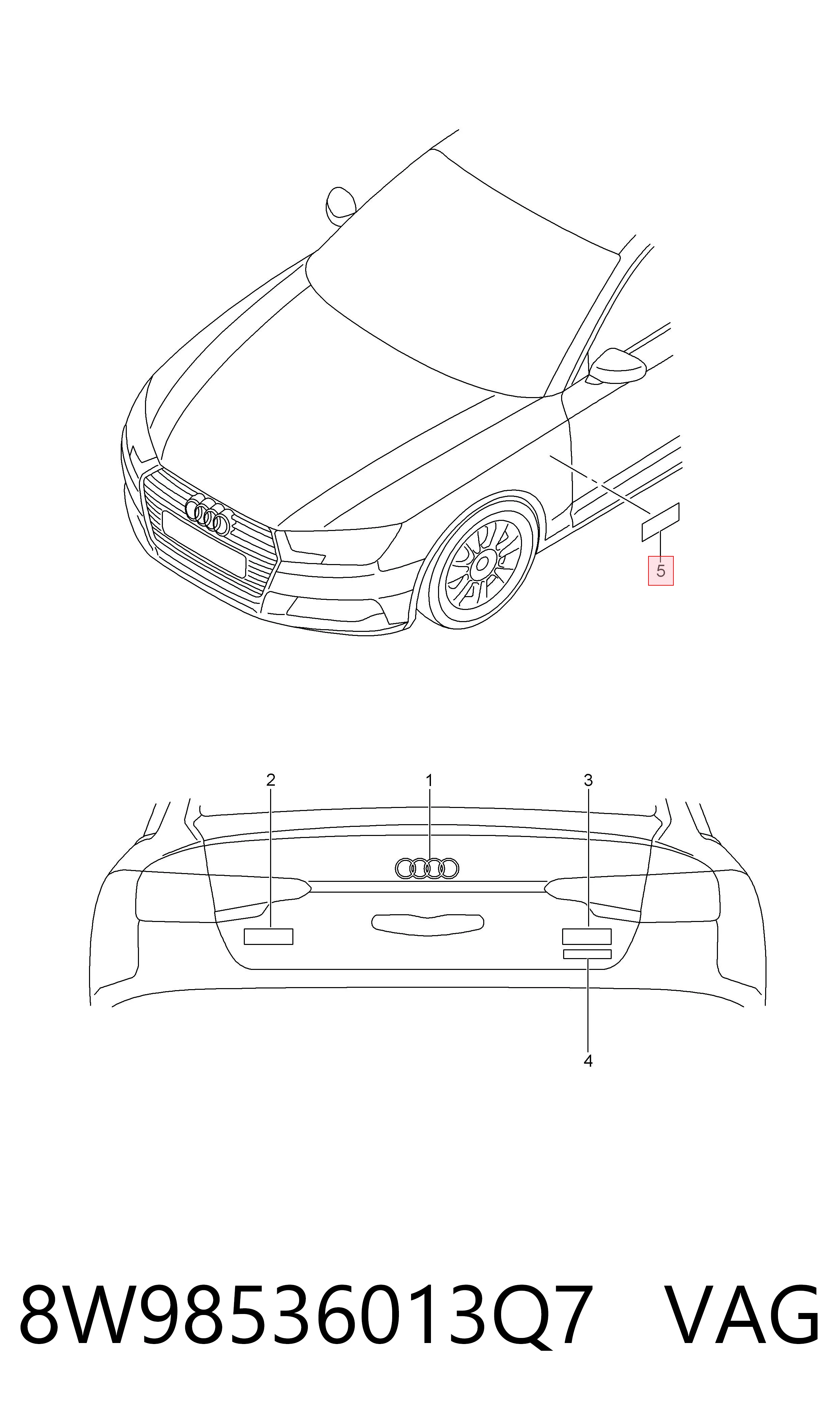8W98536013Q7 VAG 