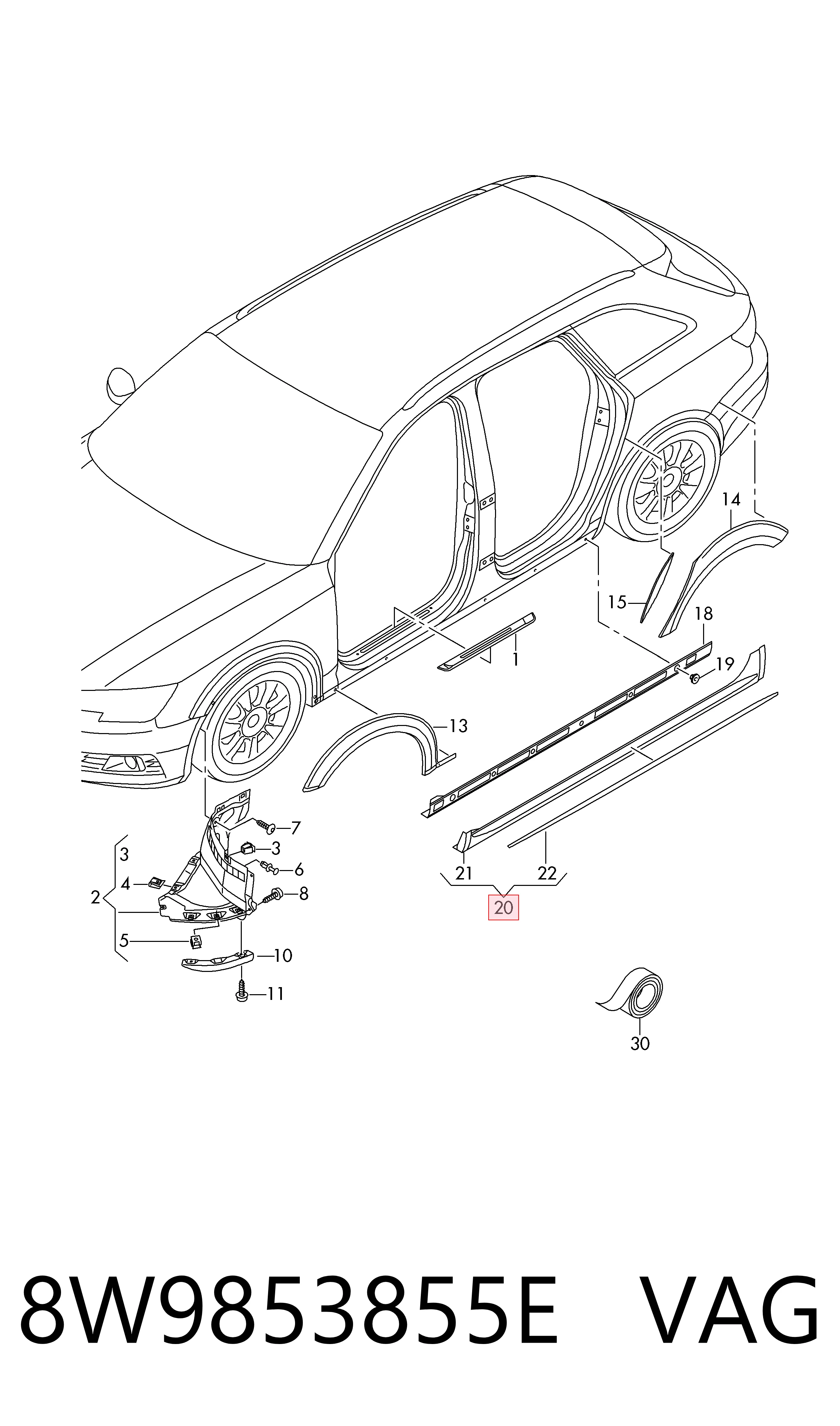 8W9853855E VAG 