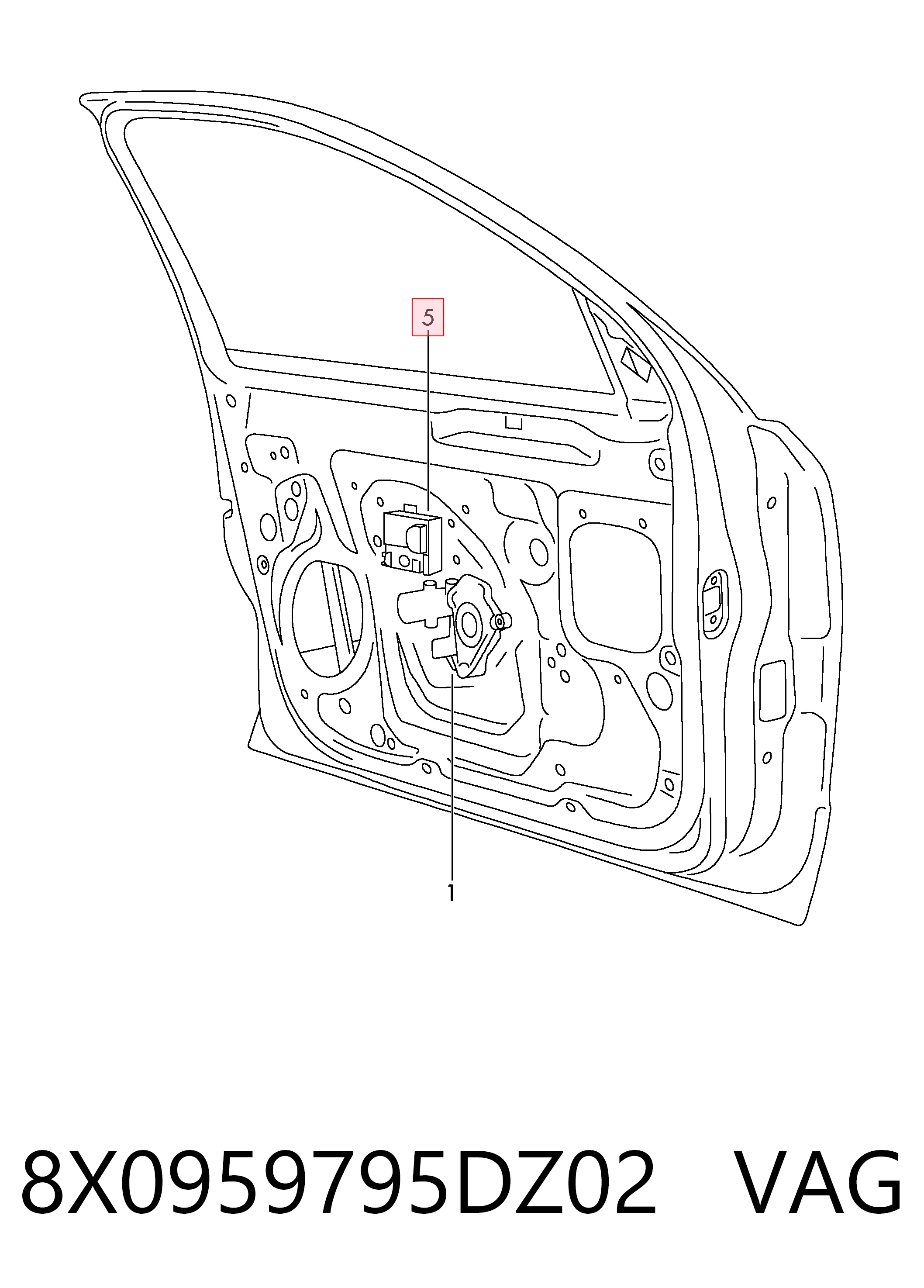 8X0959795DZ02 VAG Блок комфорту