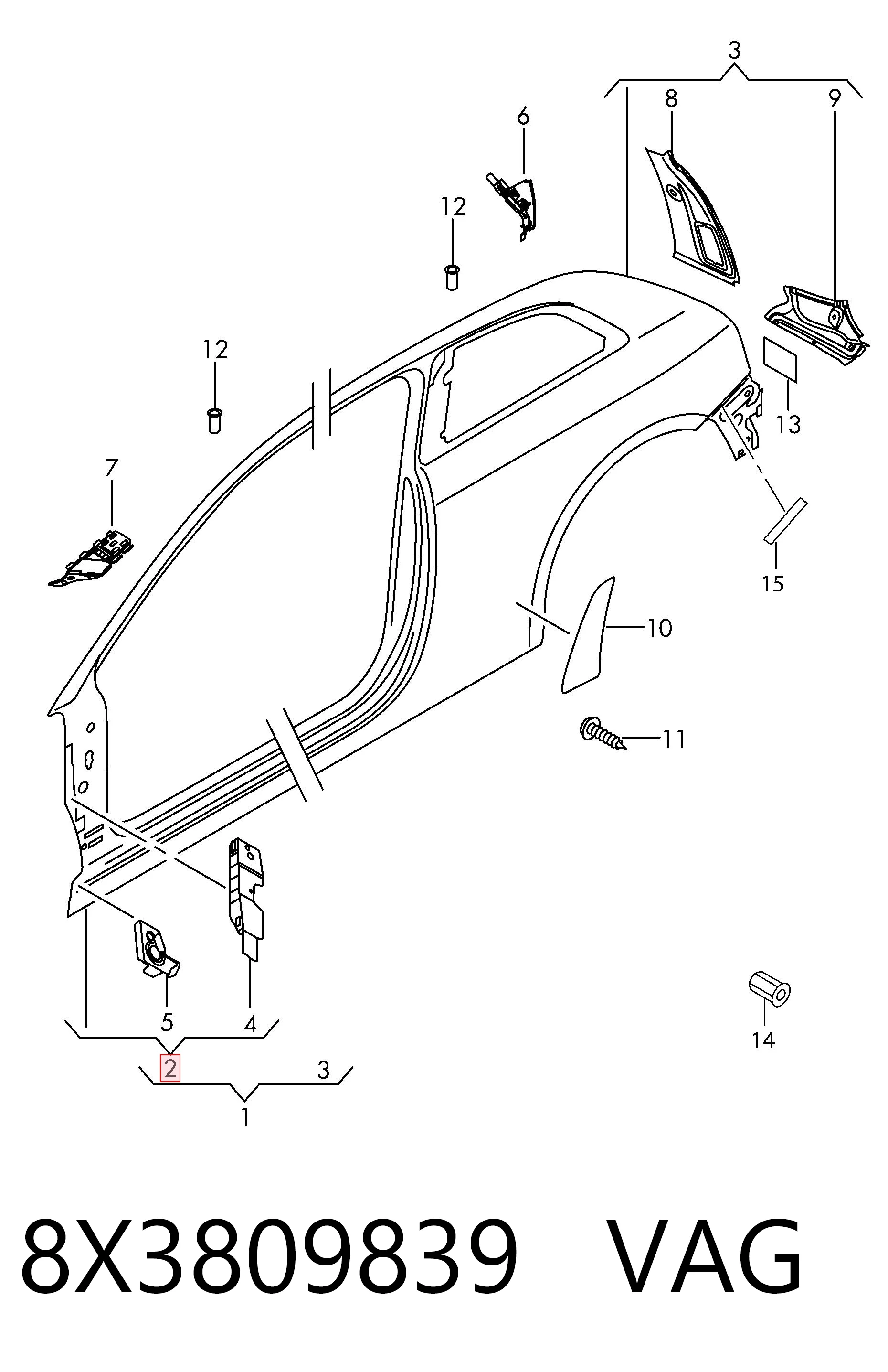 8X3809839 VAG 