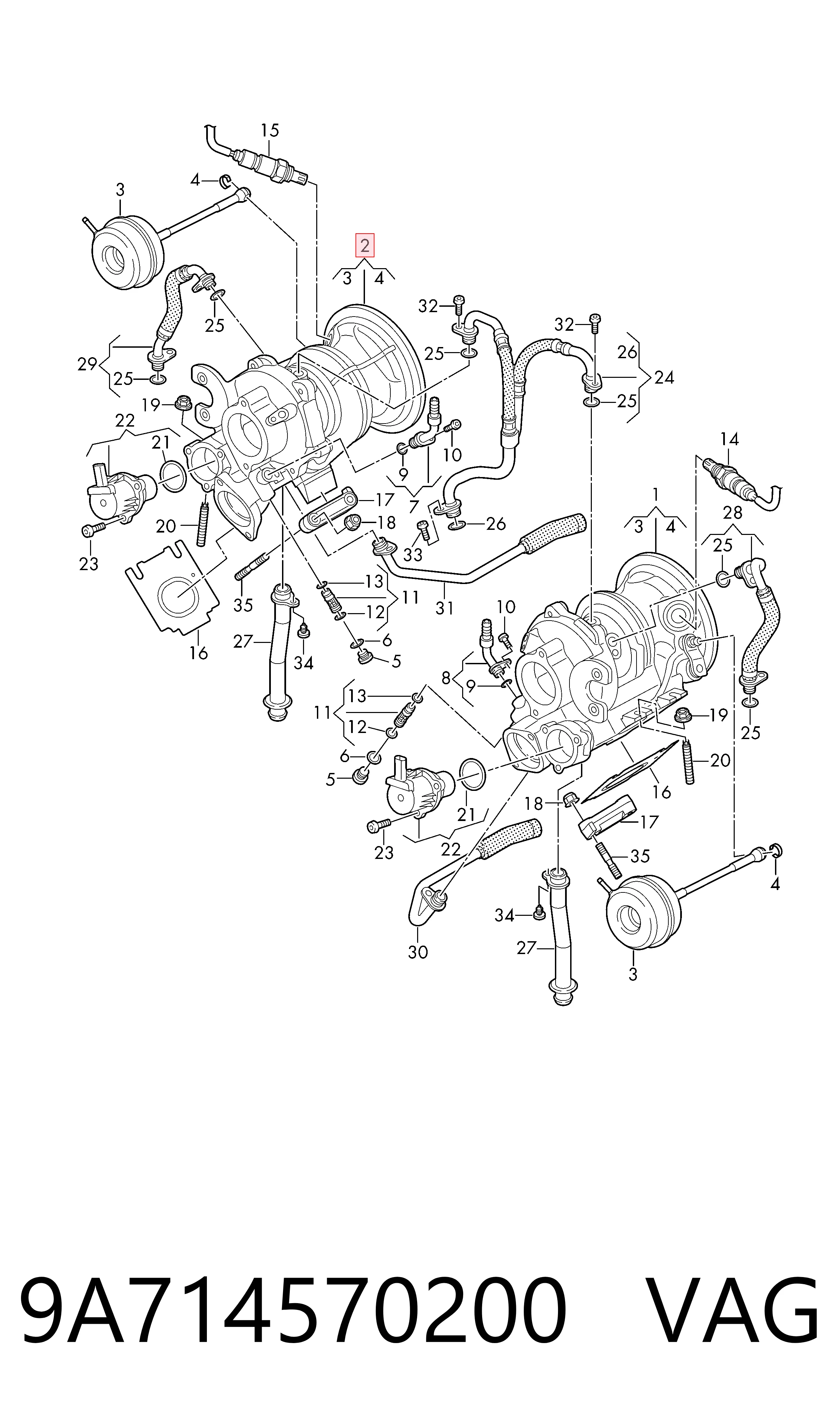 Турбокомпресор Borg-Warner 53039880802
