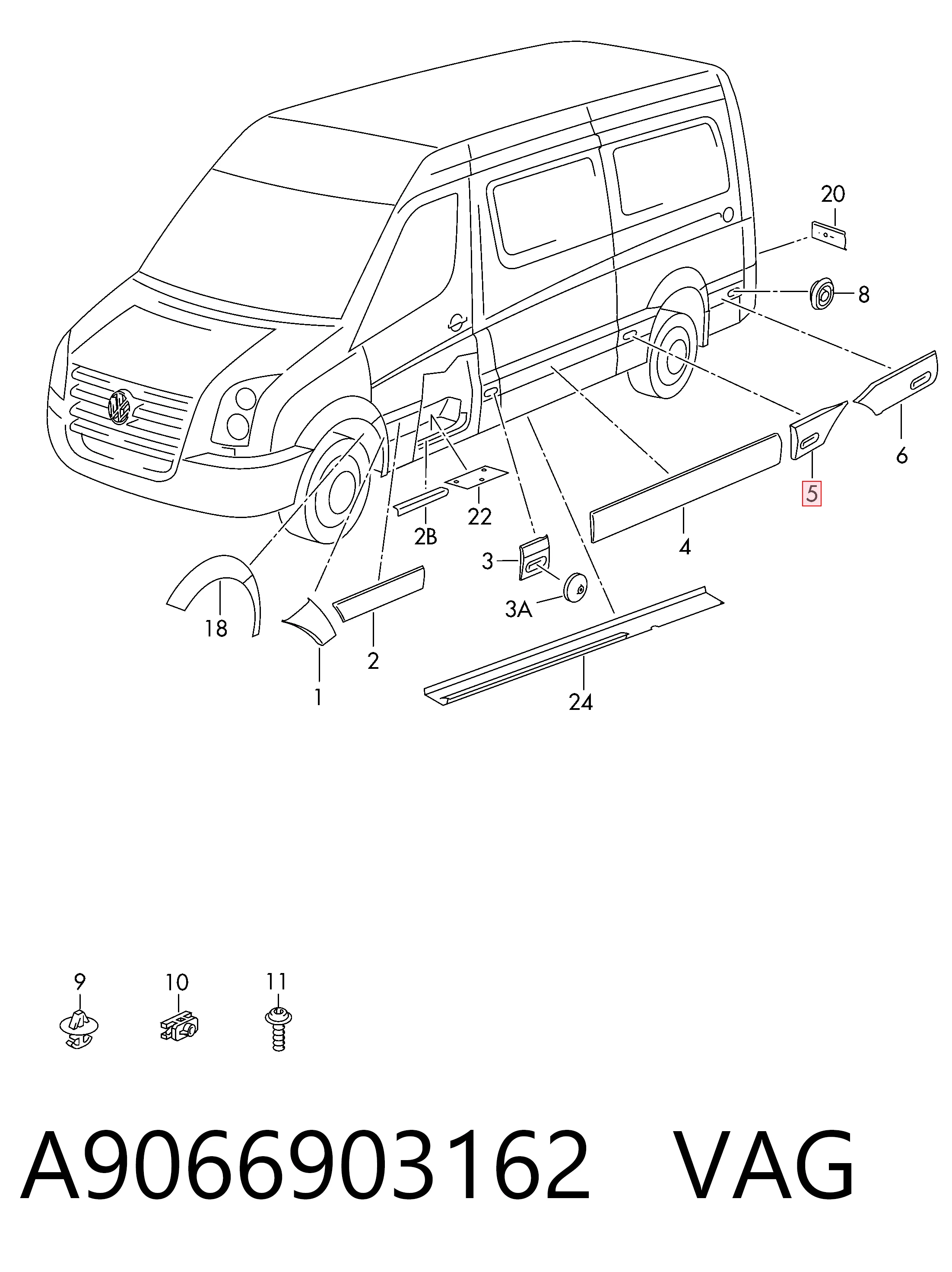 Купити 2E1853535CL Mercedes 