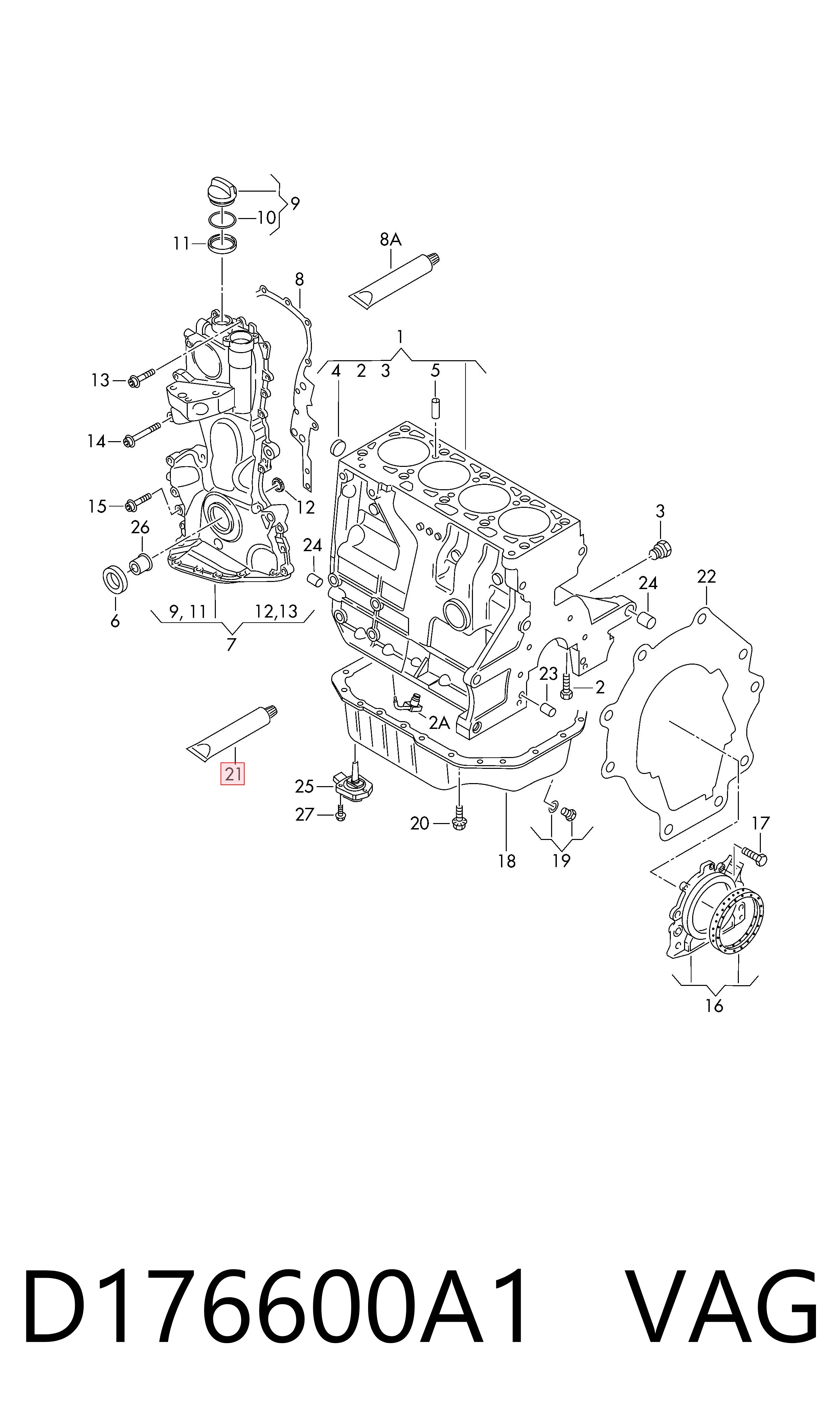 D176600A1 VAG Герметик силіконовий