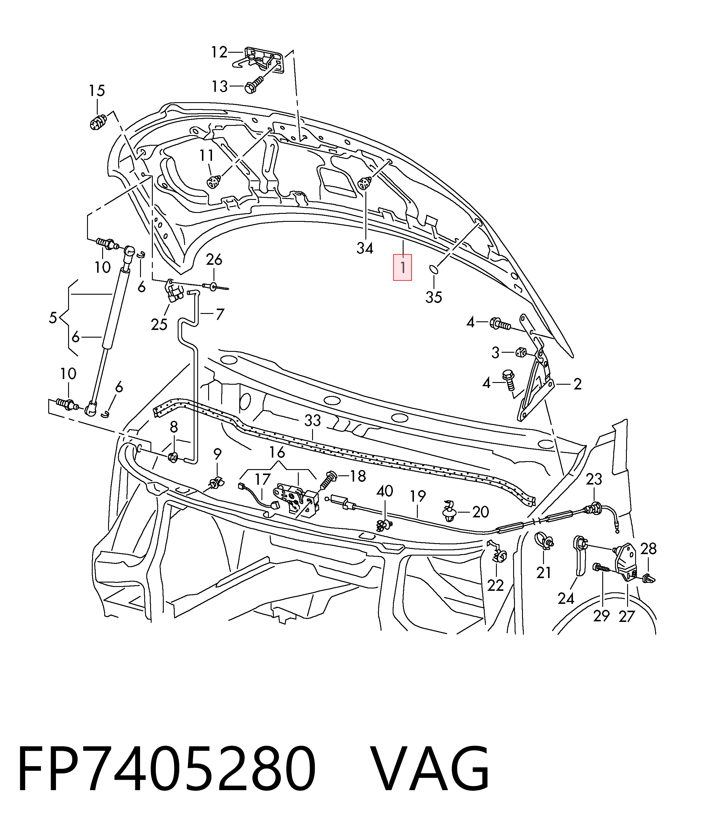 Капот Volkswagen Multivan T5 мінівен (7HM, 7HN, 7HF, 7EF, 7EM, 7EN) (2003 - 2016) ціна, від 146.03 USD