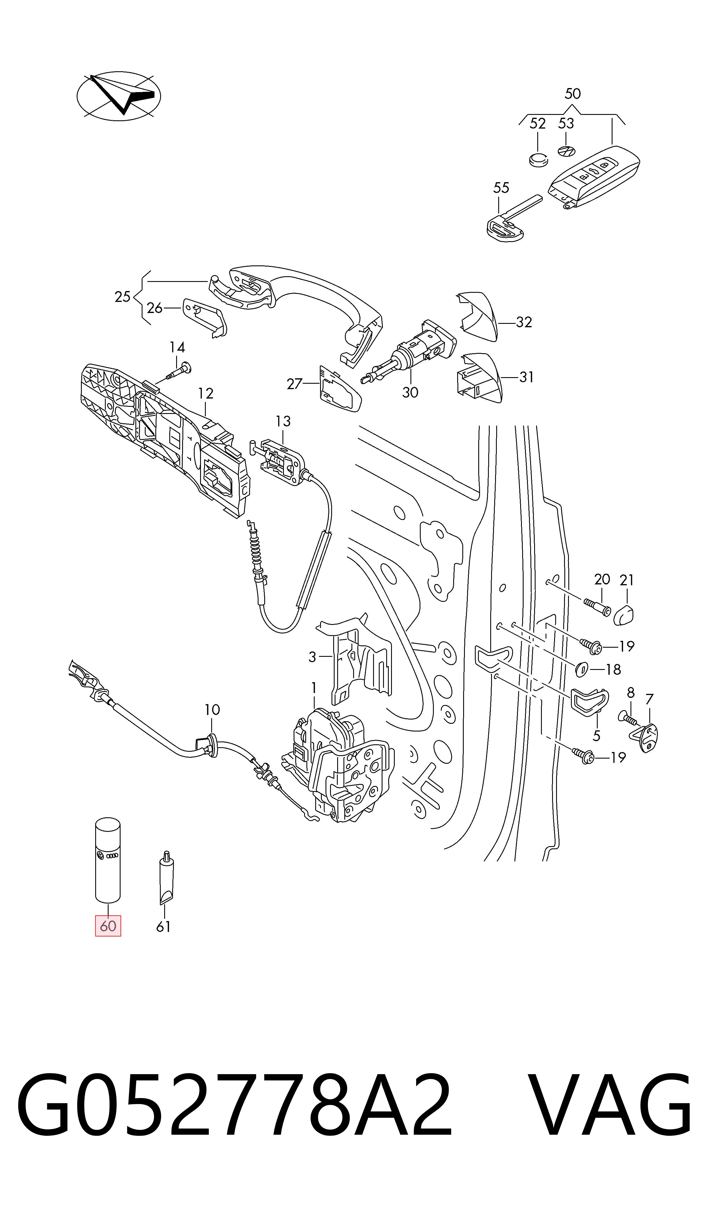 G052778A2 VAG Мастило для замків та петель