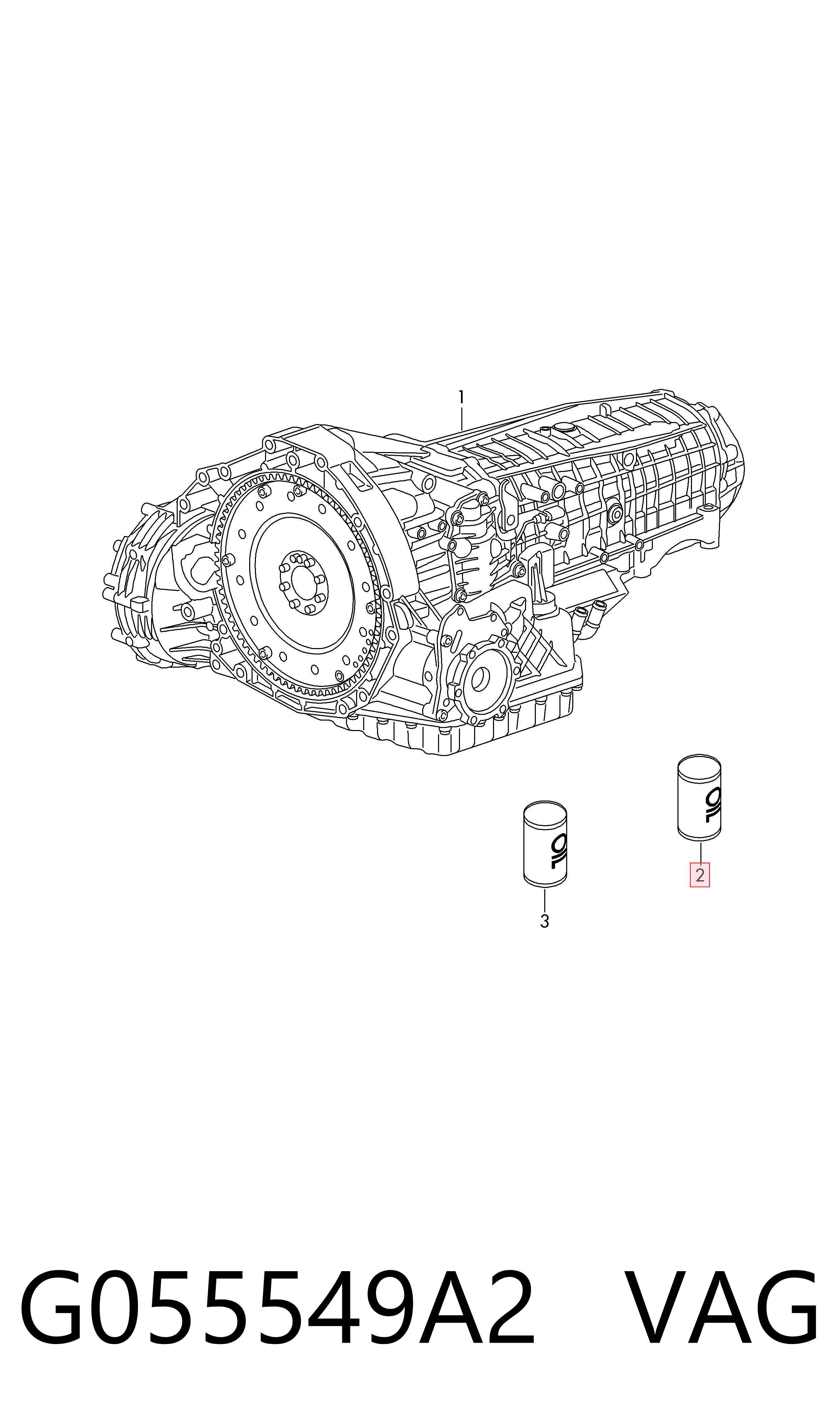 G055549A2 VAG Масло для роздавальної коробки