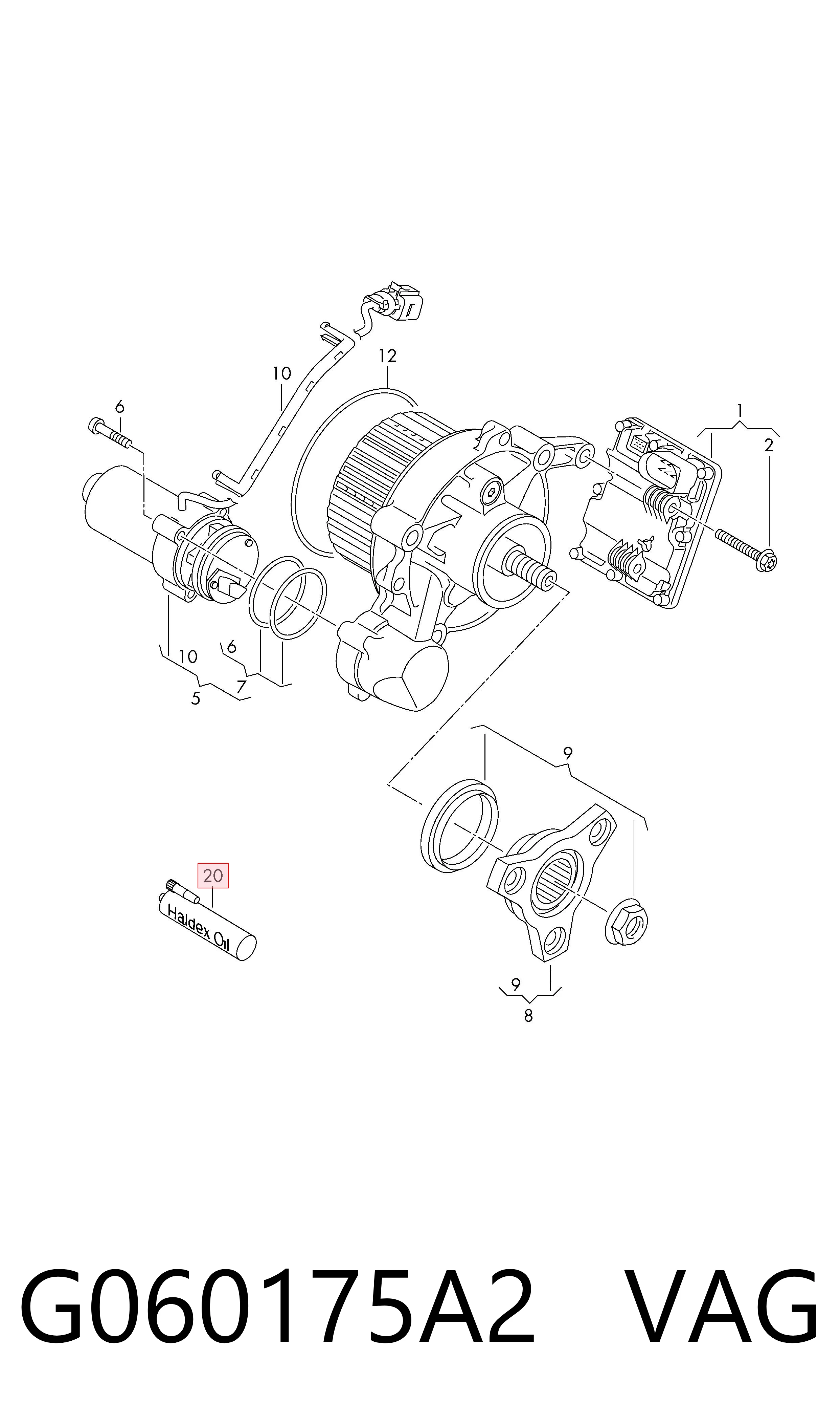 G060175A2 VAG Масло для роздавальної коробки