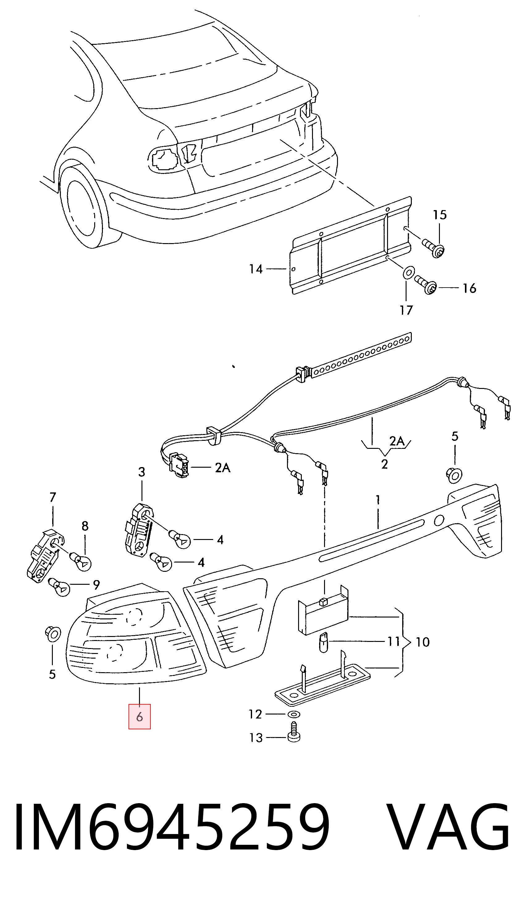 Купити Задня права фара Seat Toledo II 1M2