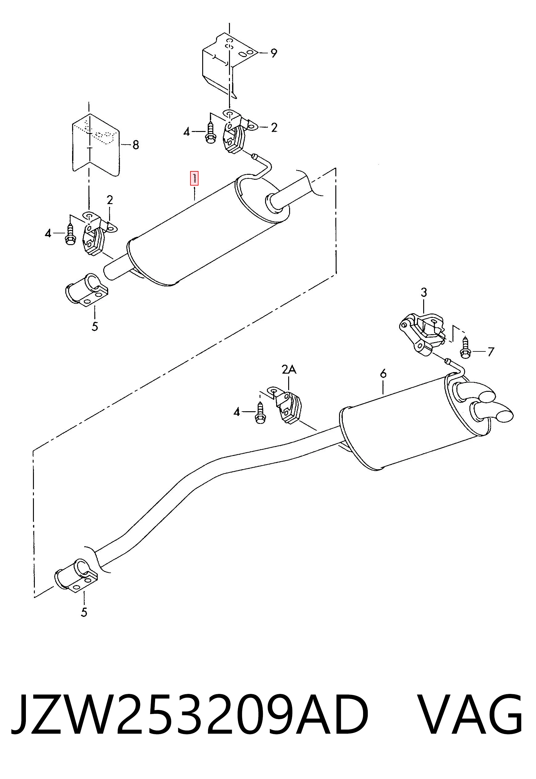 Купити FP7405G21 Polmostrow Вихлопна труба
